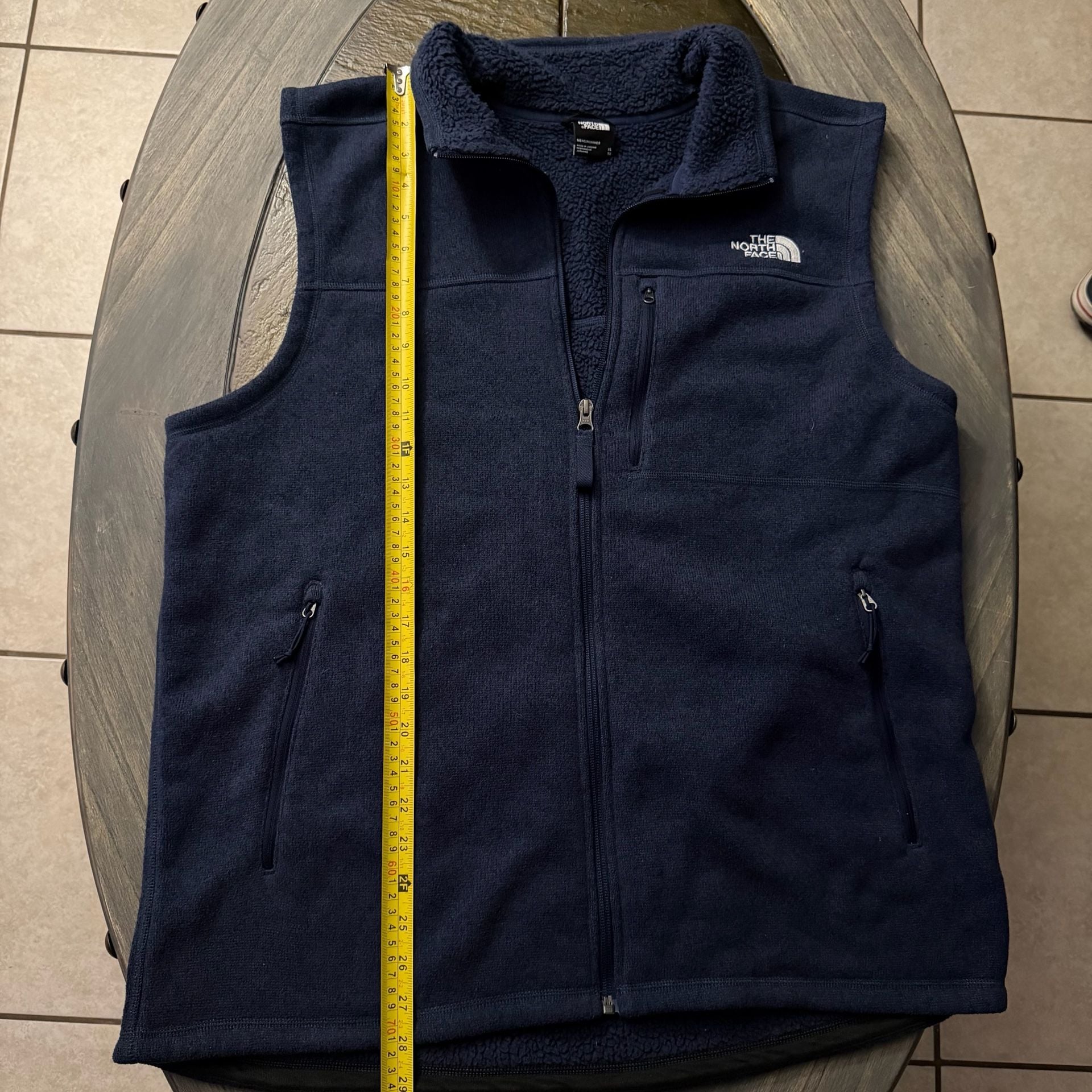 The North Face Gordon Lyons Fleece Vest Size XL Blue Full Zip 2