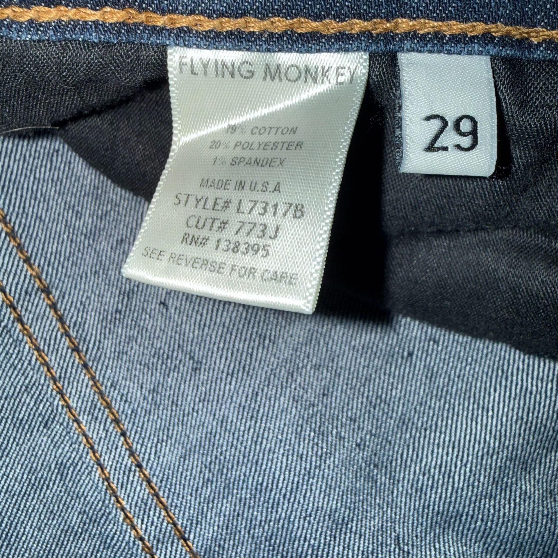 Flying Monkey Jeans Size 29 Blue Skinny Denim 4