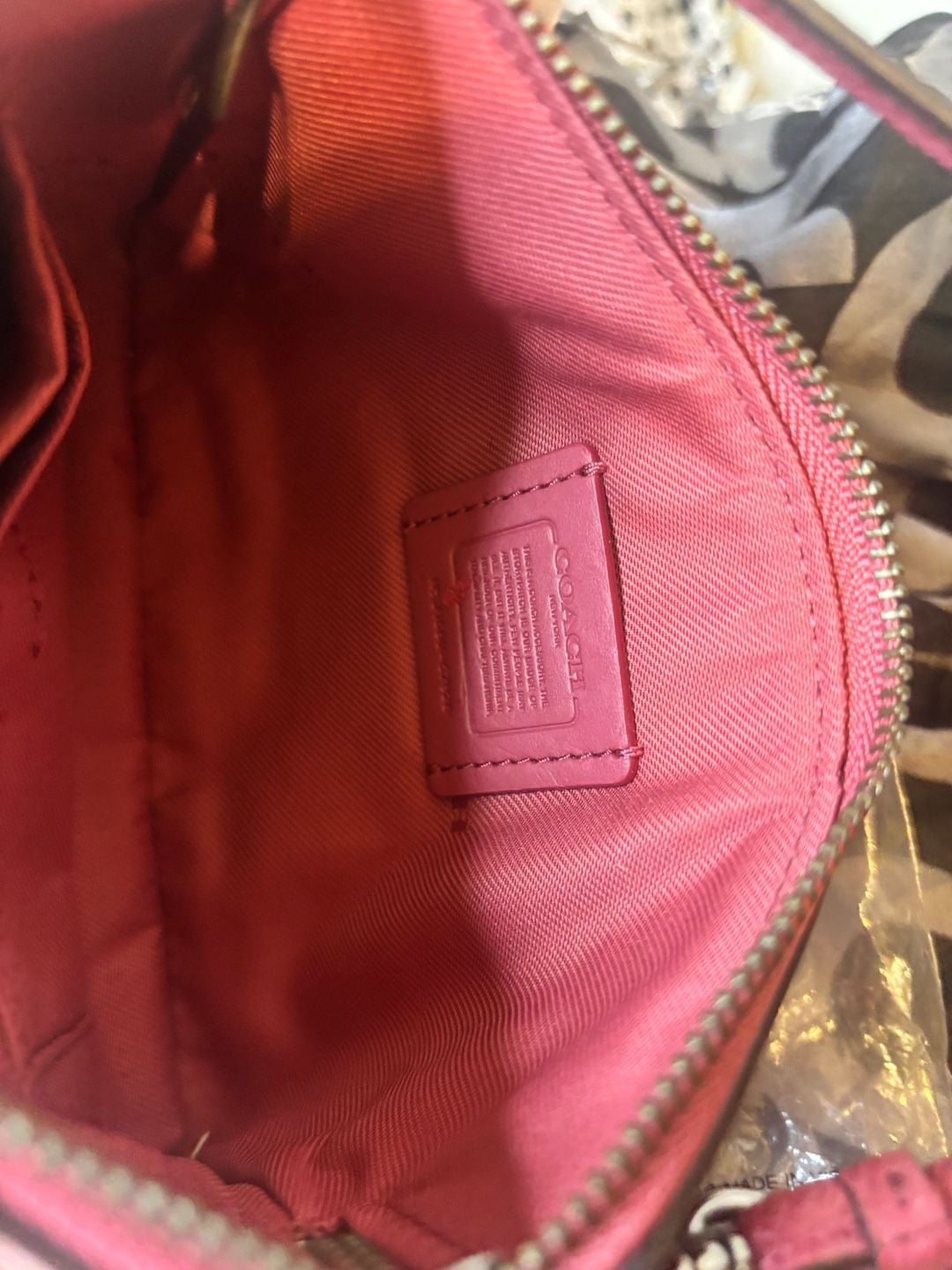 Coach Colorblock Small Wristlet F57928 DK/Rouge Multi NWT 5