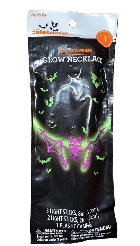 Way To Celebrate Halloween Glow Sticks And Necklace Lot Of 3 4