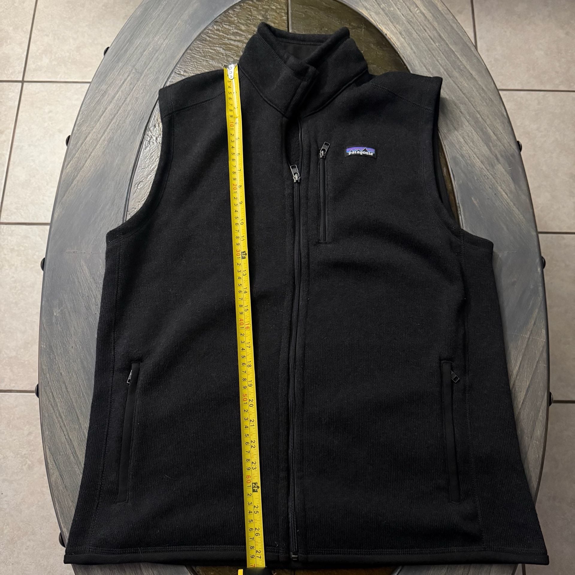 Patagonia Better Sweater Vest Size L Black Fleece Full Zip 2