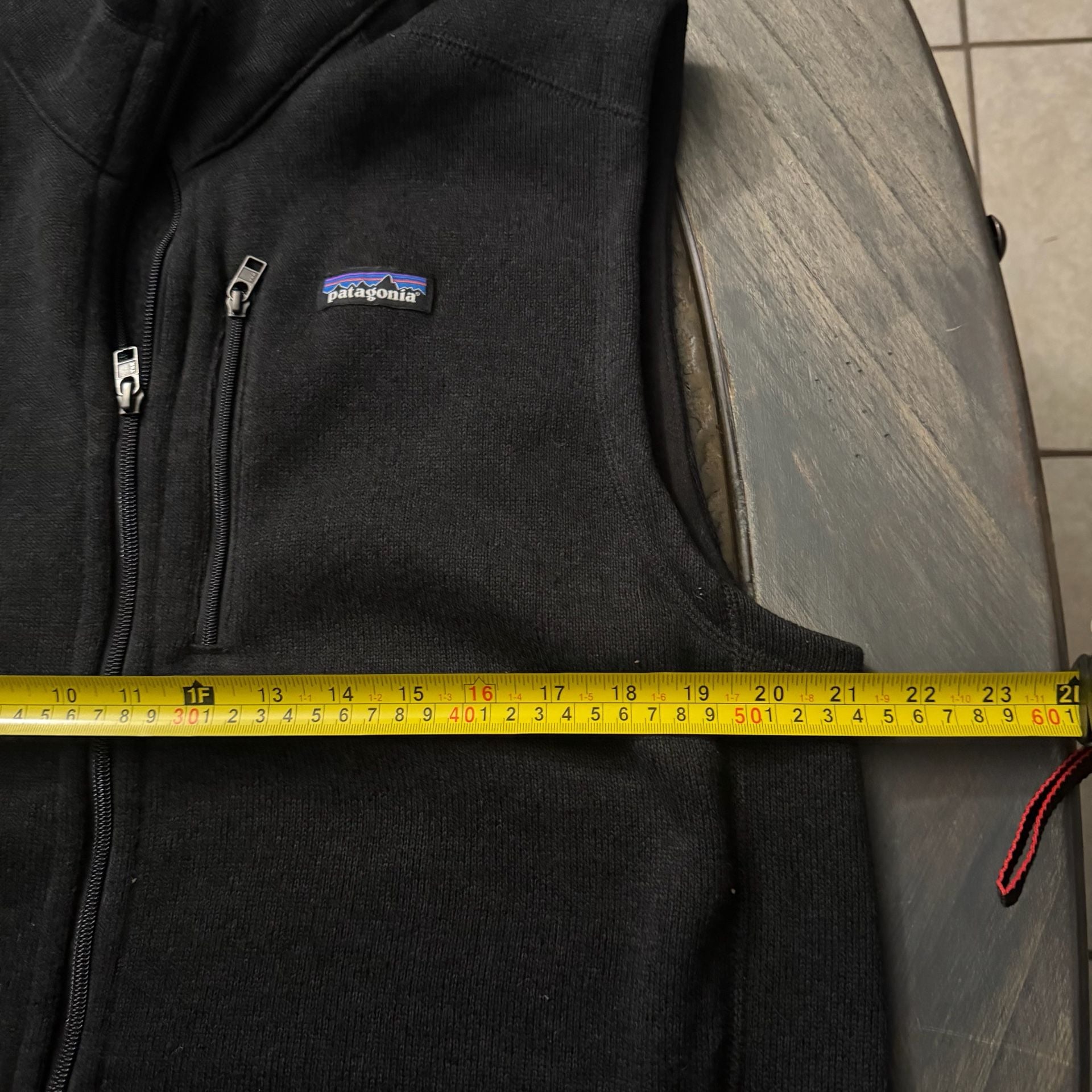 Patagonia Better Sweater Vest Size L Black Fleece Full Zip 3