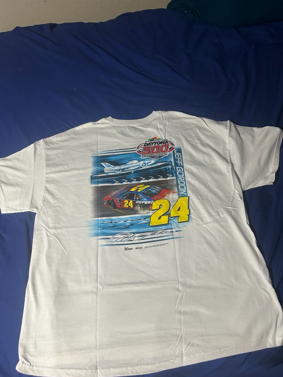 Chase Authentics Jeff Gordon Daytona 500 Champion T-Shirt XL White 4