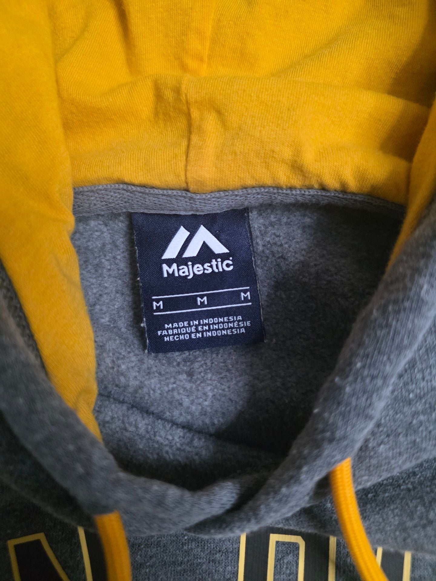 Majestic San Diego Padres Hoodie Size M Gray MLB Baseball Sweatshirt 3