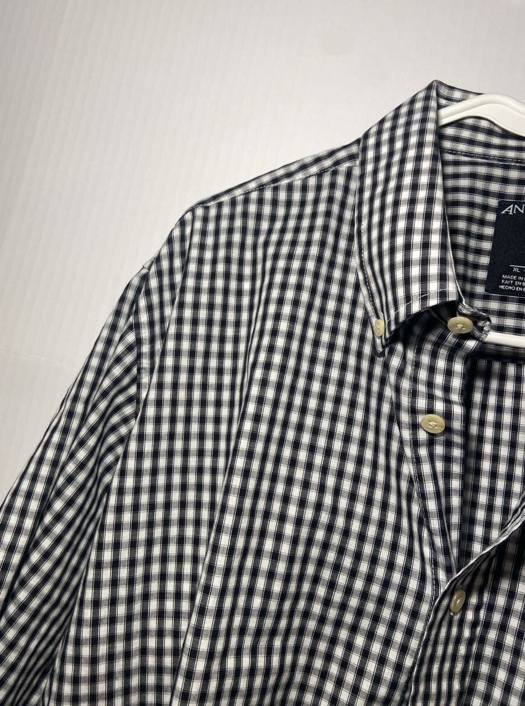 Antigua Oklahoma State Button Down Shirt Size XL Black White Gingham 7
