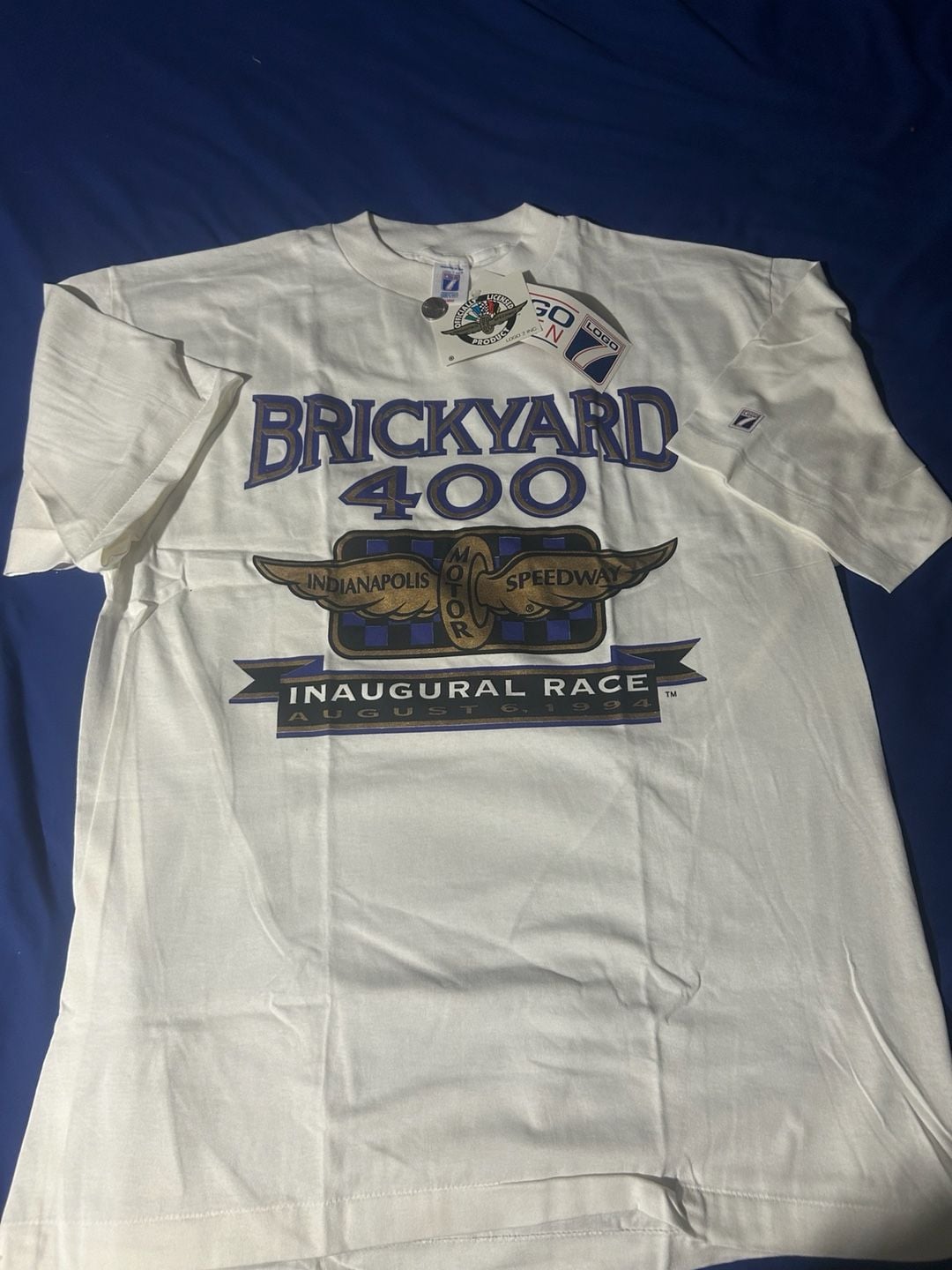 Logo 7 Brickyard 400 1994 Inaugural Race T-Shirt Size XL New With Tags 3