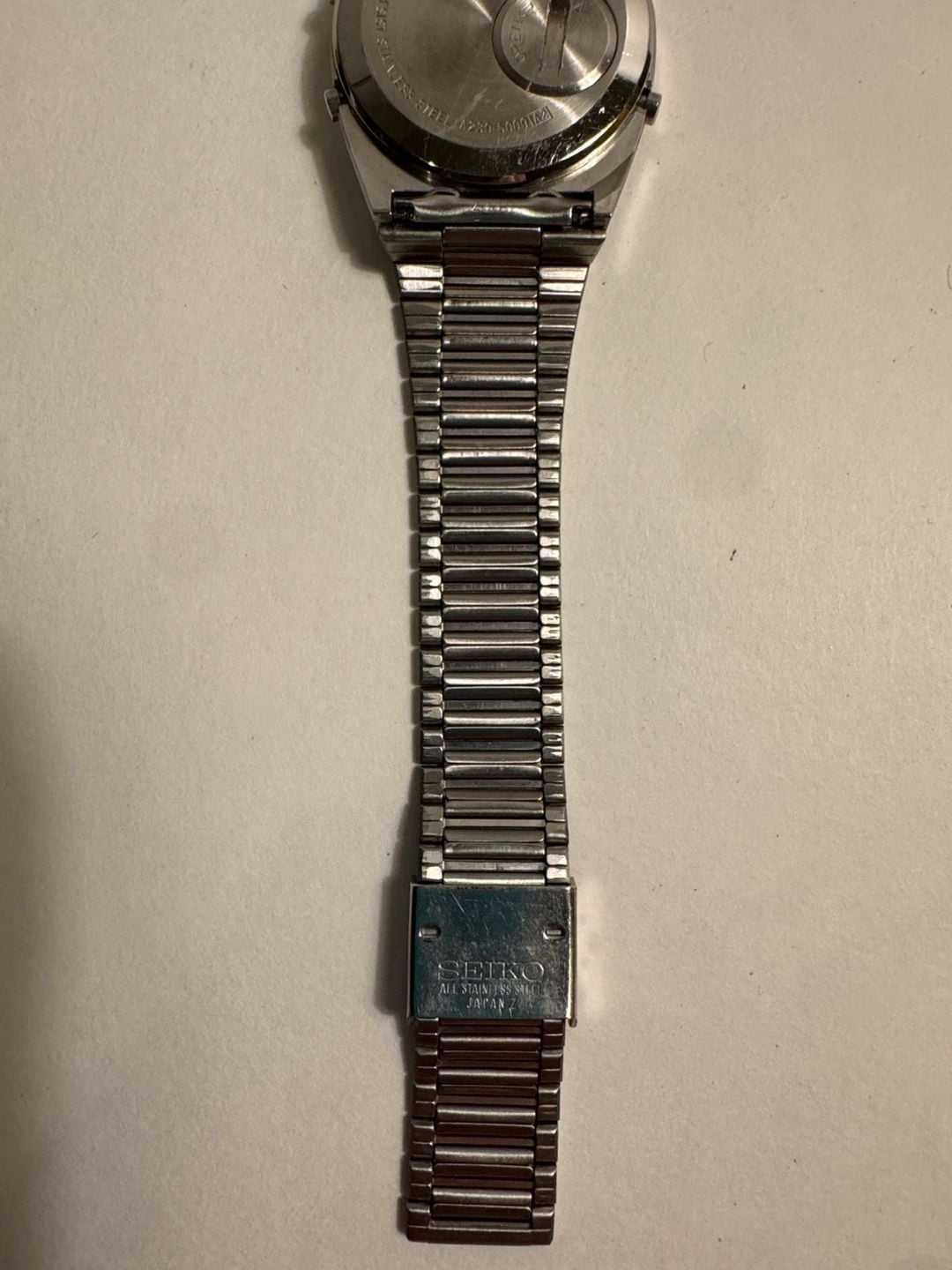 Seiko World Timer Alarm Digital Watch A239-5009 Stainless Steel 6