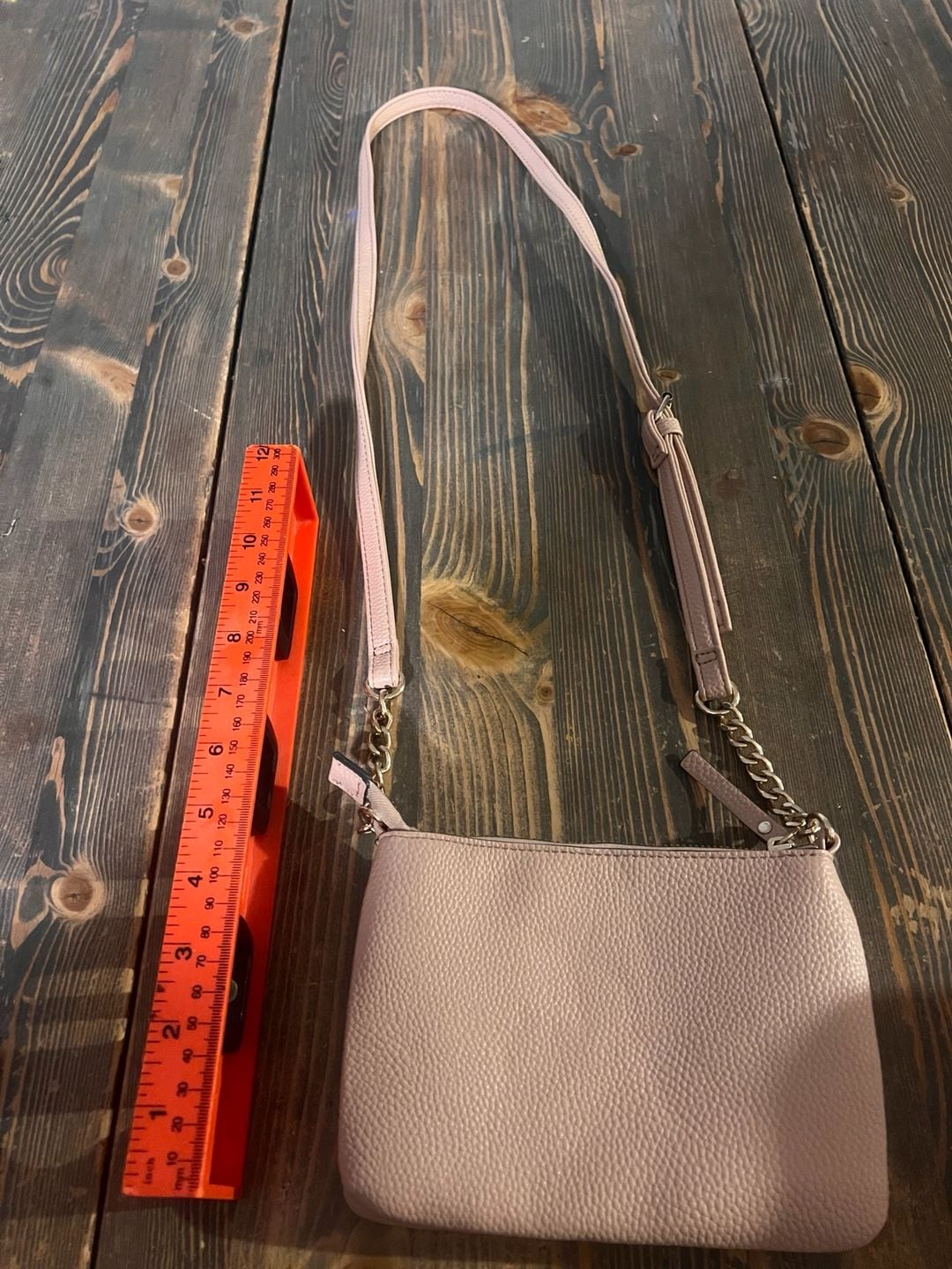 Nanette Lepore Pink Faux Leather Crossbody Bag 3