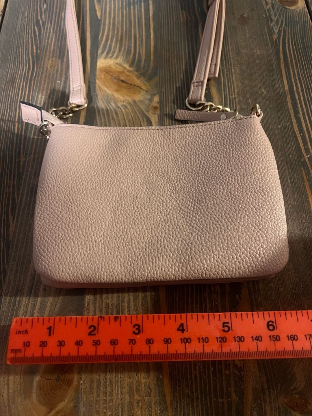Nanette Lepore Pink Faux Leather Crossbody Bag 4