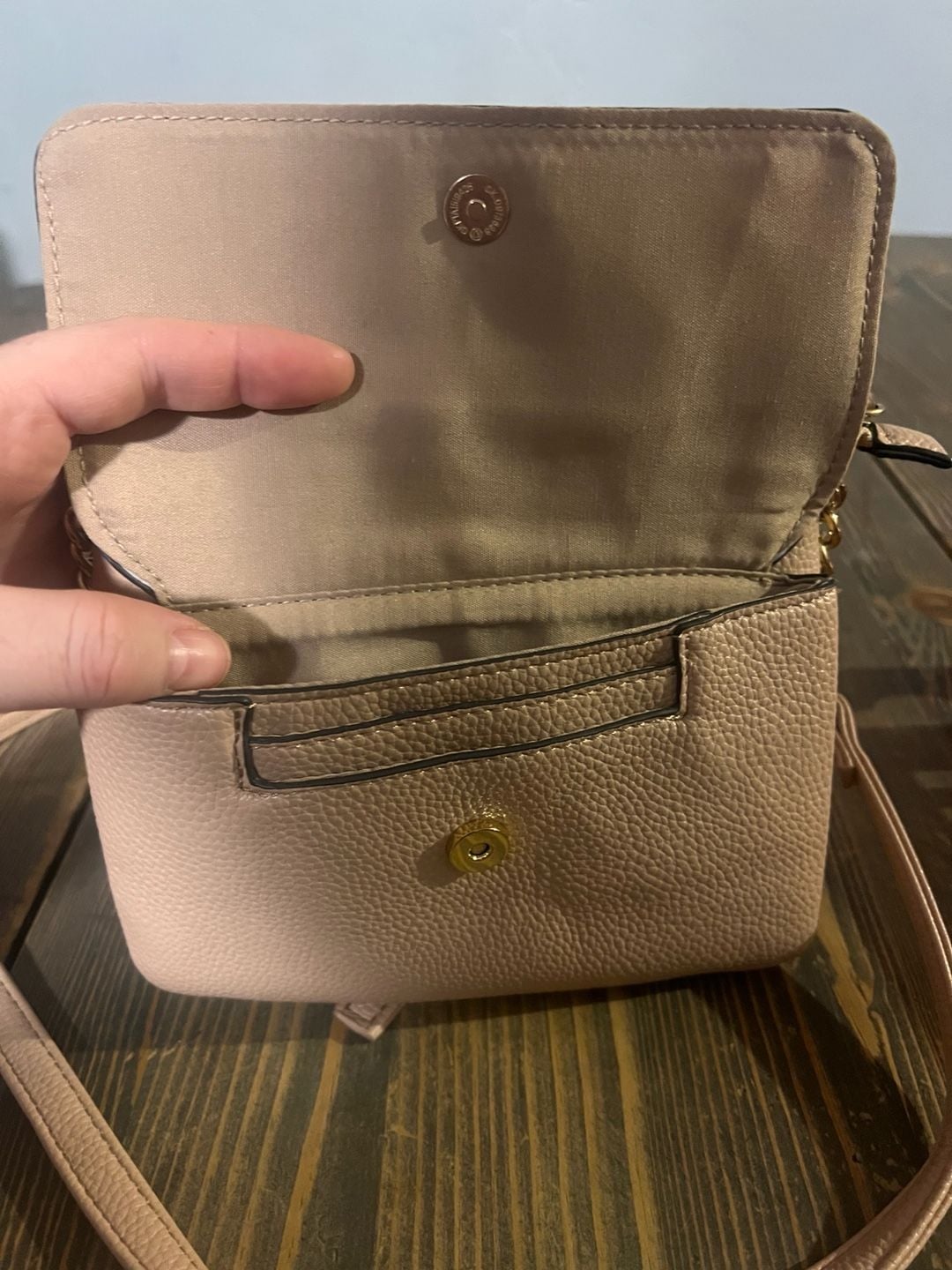 Nanette Lepore Pink Faux Leather Crossbody Bag 6