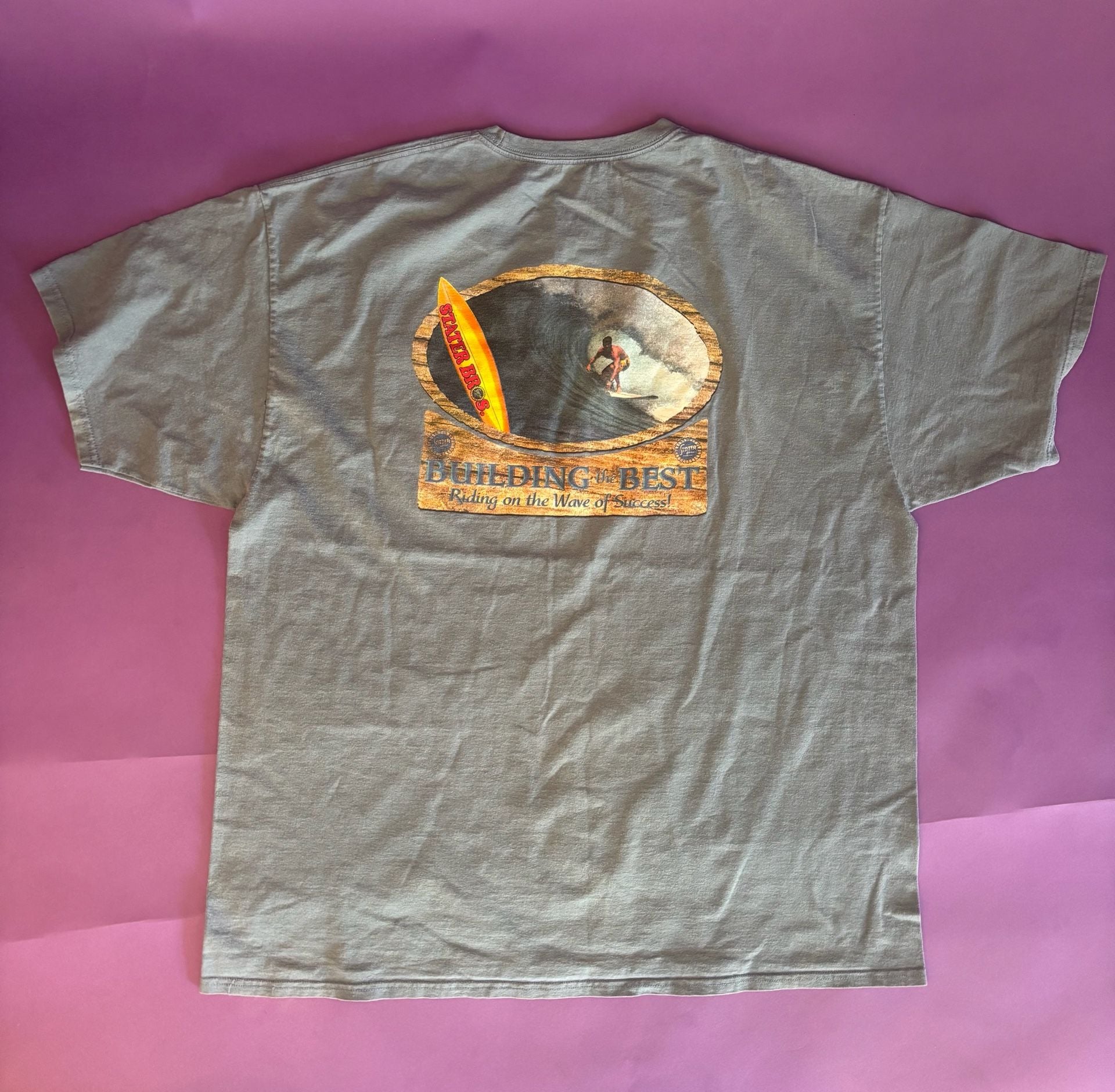 Stater Bros T-Shirt Size 2XL surfing Graphic grey 3