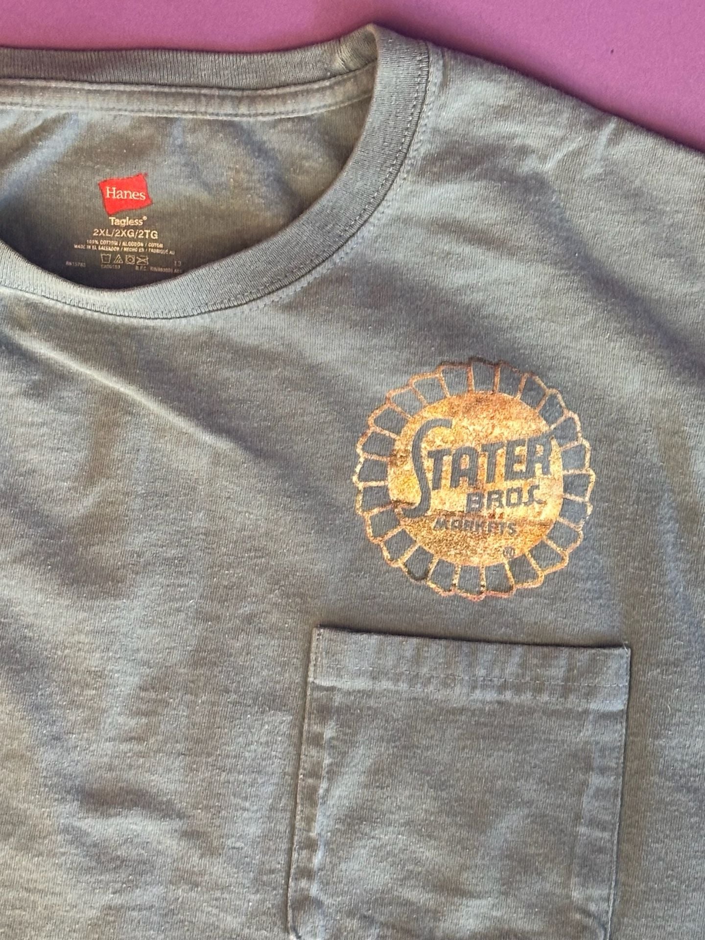 Stater Bros T-Shirt Size 2XL surfing Graphic grey 7