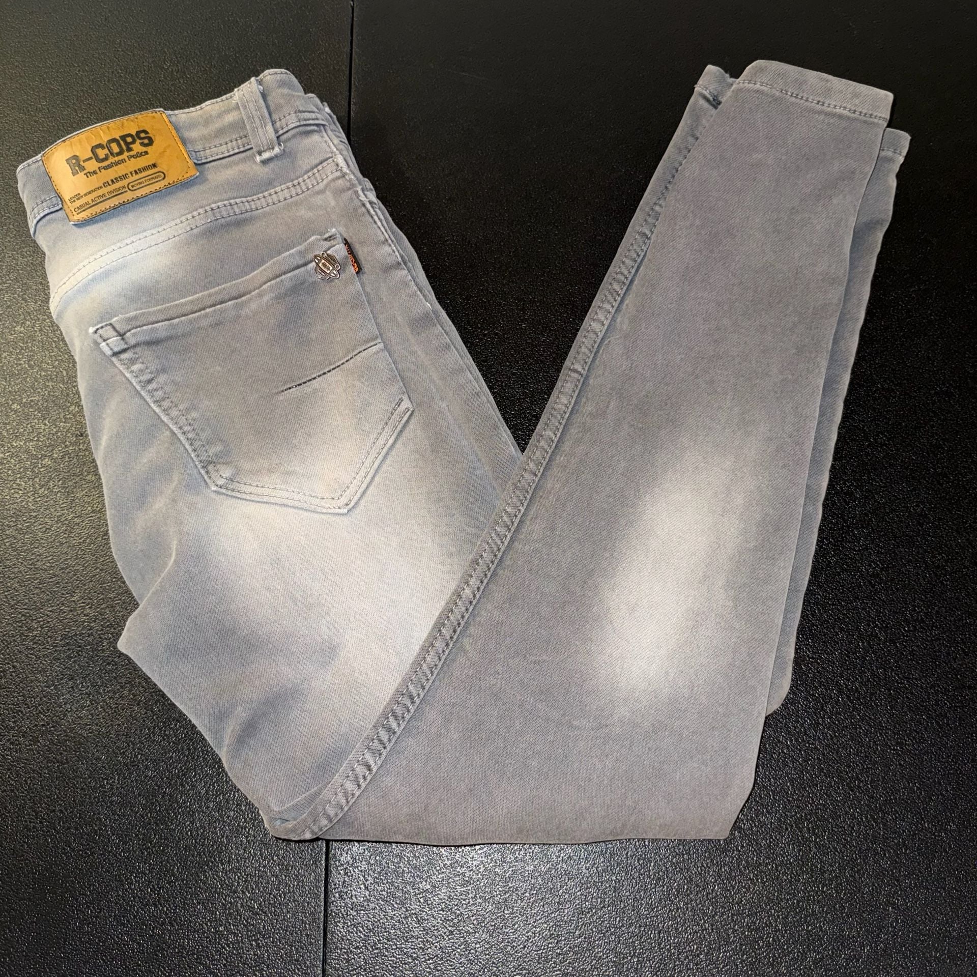 R-Cops Skinny Jeans Gray Denim-34 2