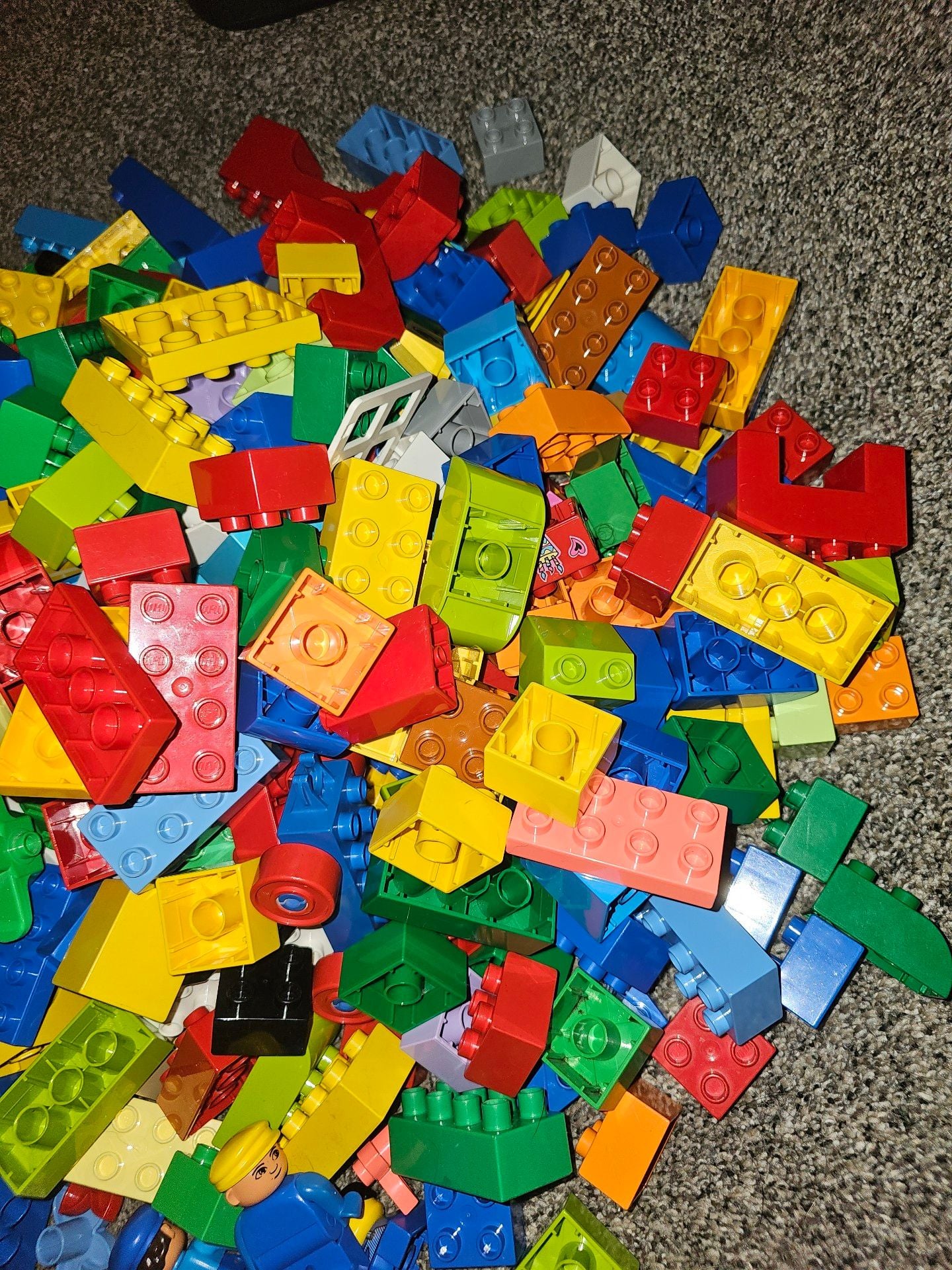 1 - Lego Duplo Building Blocks Mixed Lot With Airplane over 275 pc and 8 lbs 3