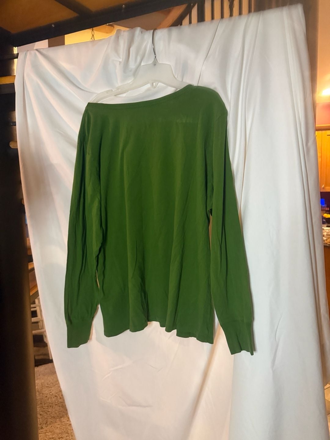 Old Navy Ho Ho Ho Long Sleeve Graphic T-Shirt Size 2X Green 7