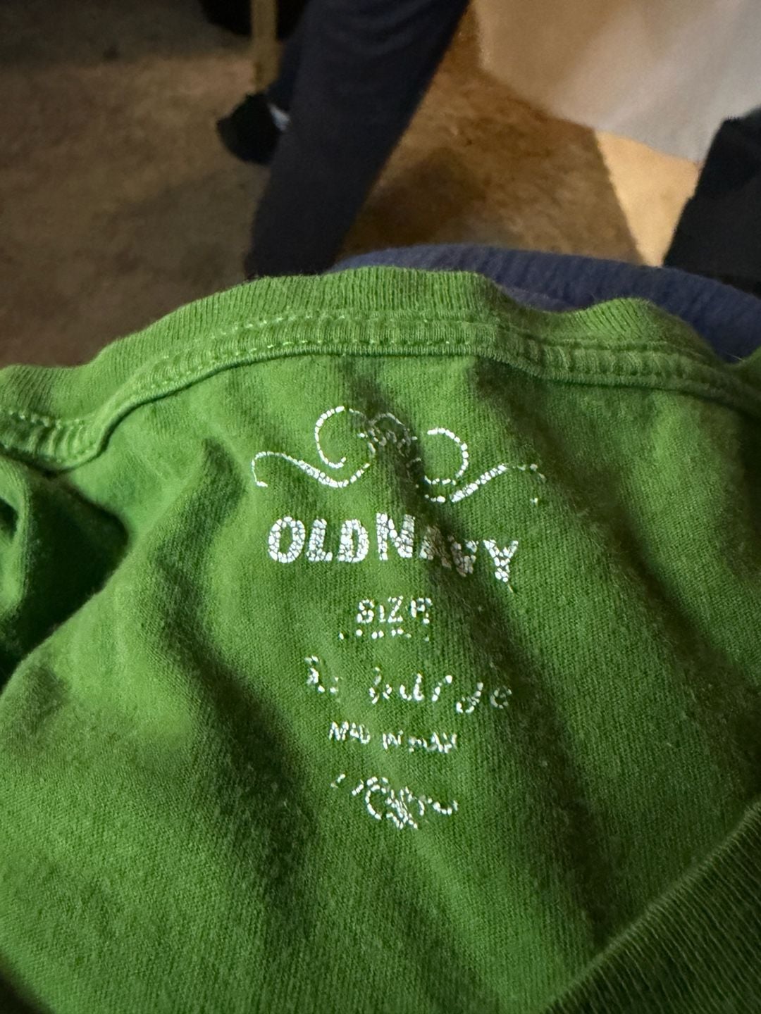 Old Navy Ho Ho Ho Long Sleeve Graphic T-Shirt Size 2X Green 9