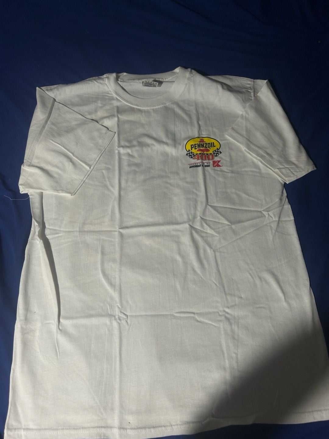 Vintage Pennzoil 400 Nascar T-Shirt Size XL White 4
