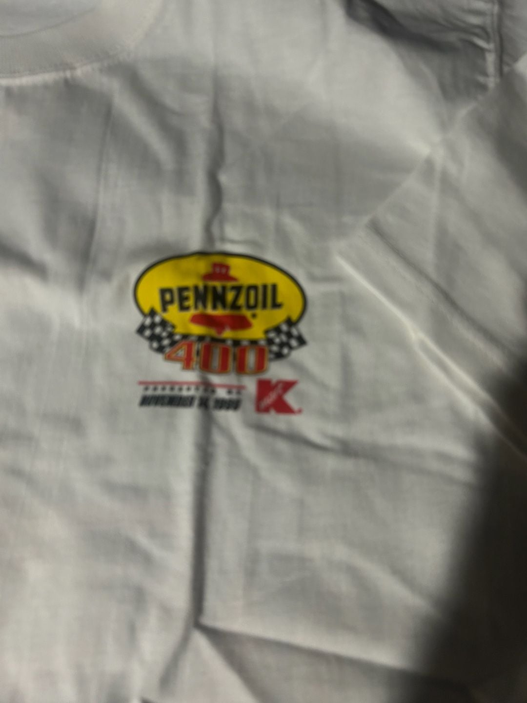 Vintage Pennzoil 400 Nascar T-Shirt Size XL White 5