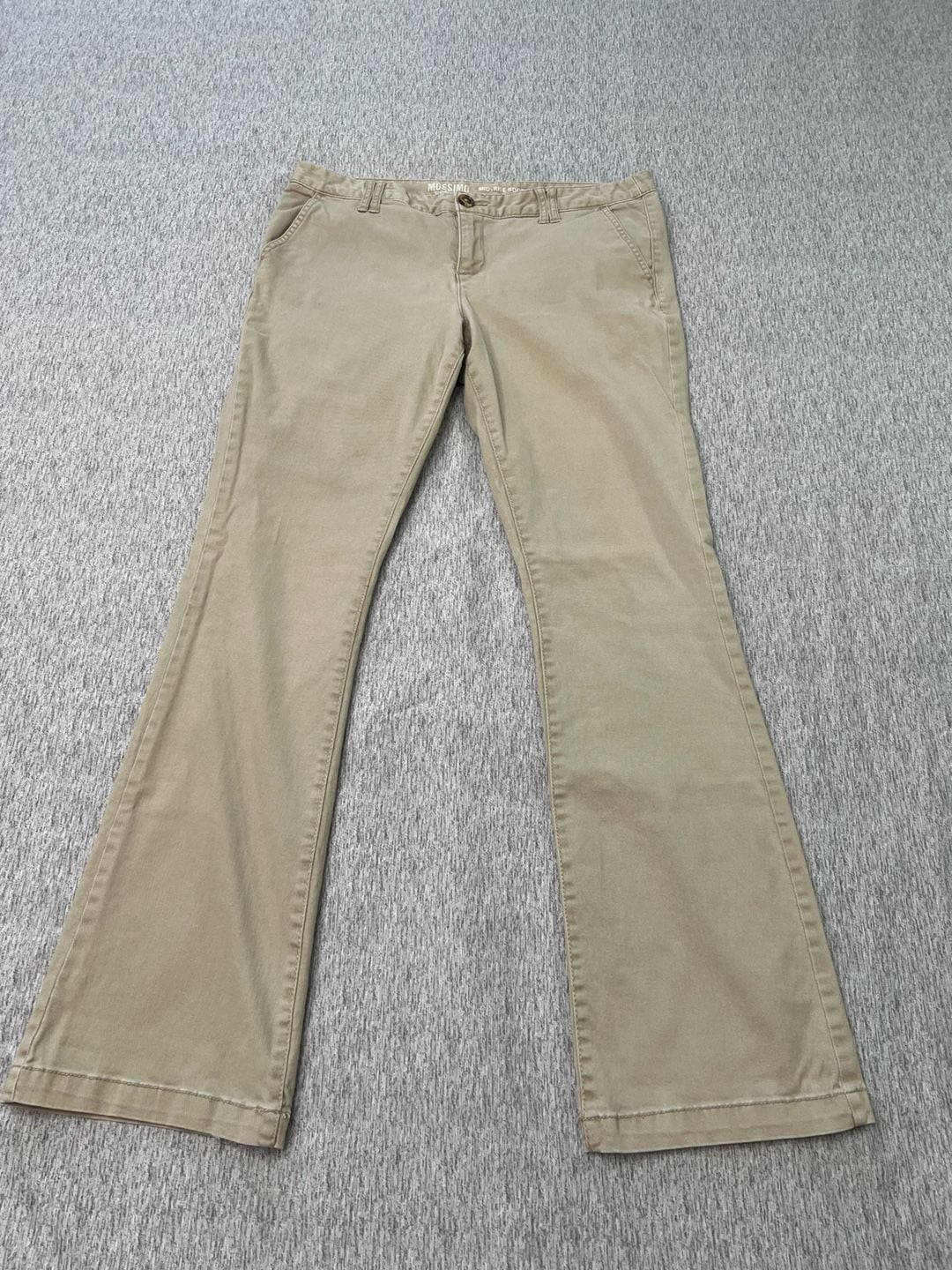 Mossimo Supply Co Women’s Mid Rise Bootcut Pants Size 10 Khaki Stretch 7
