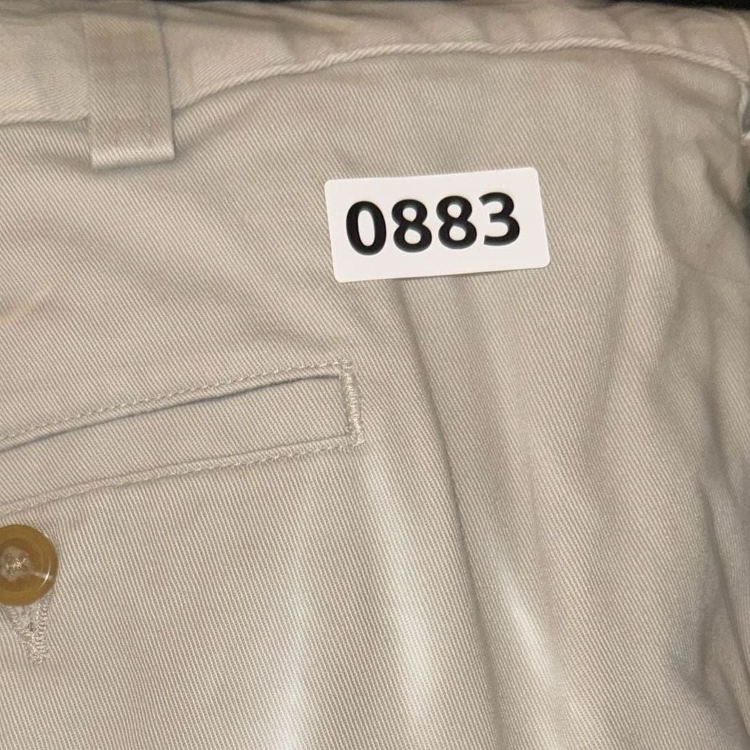 100% Cotton Orvis Pleated Chino Pants 38x32 Beige  8
