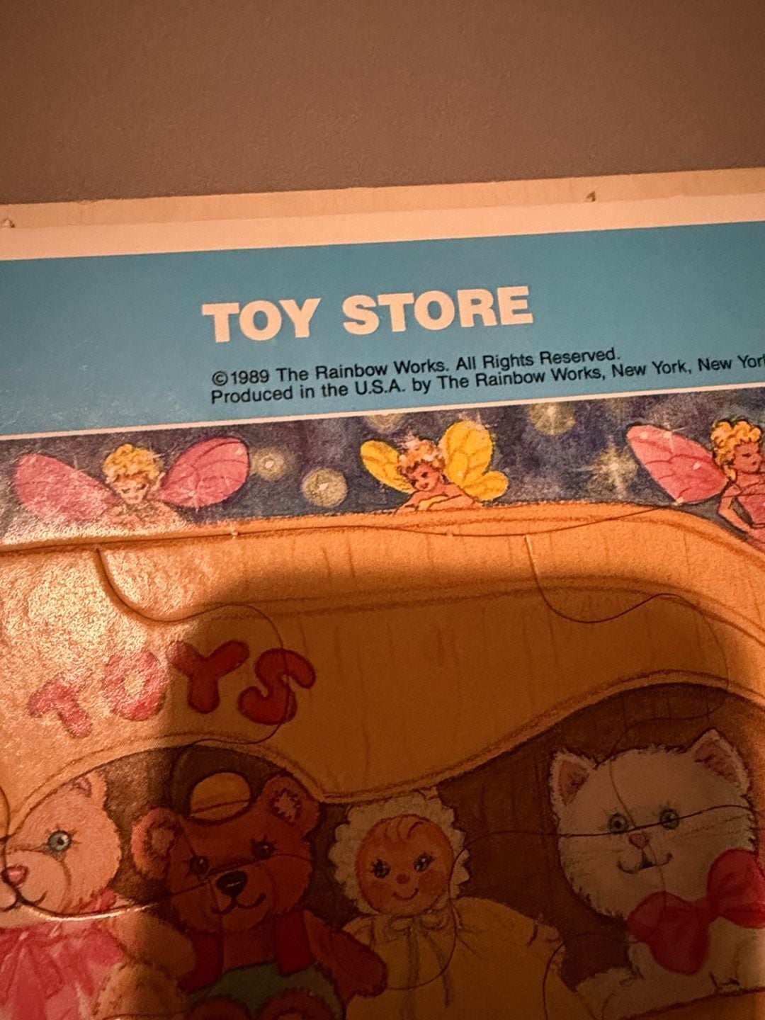 The Rainbow Works Toy Store Frame-Tray Puzzle 1989 Vintage 3