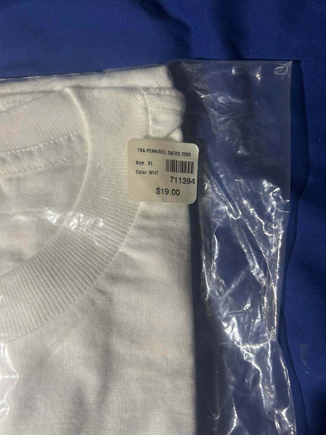 ISC Nascar 2000 Pennzoil 400 T-Shirt Size XL Vintage White Graphic Tee 7