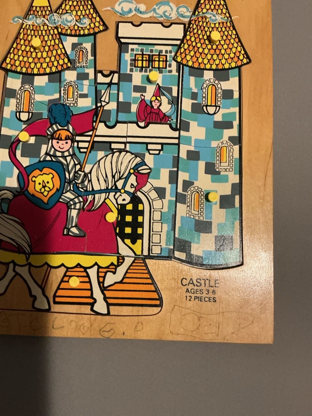 T.S. Shure Little Wooden Book Fairytale Castle Woodcut Book 2
