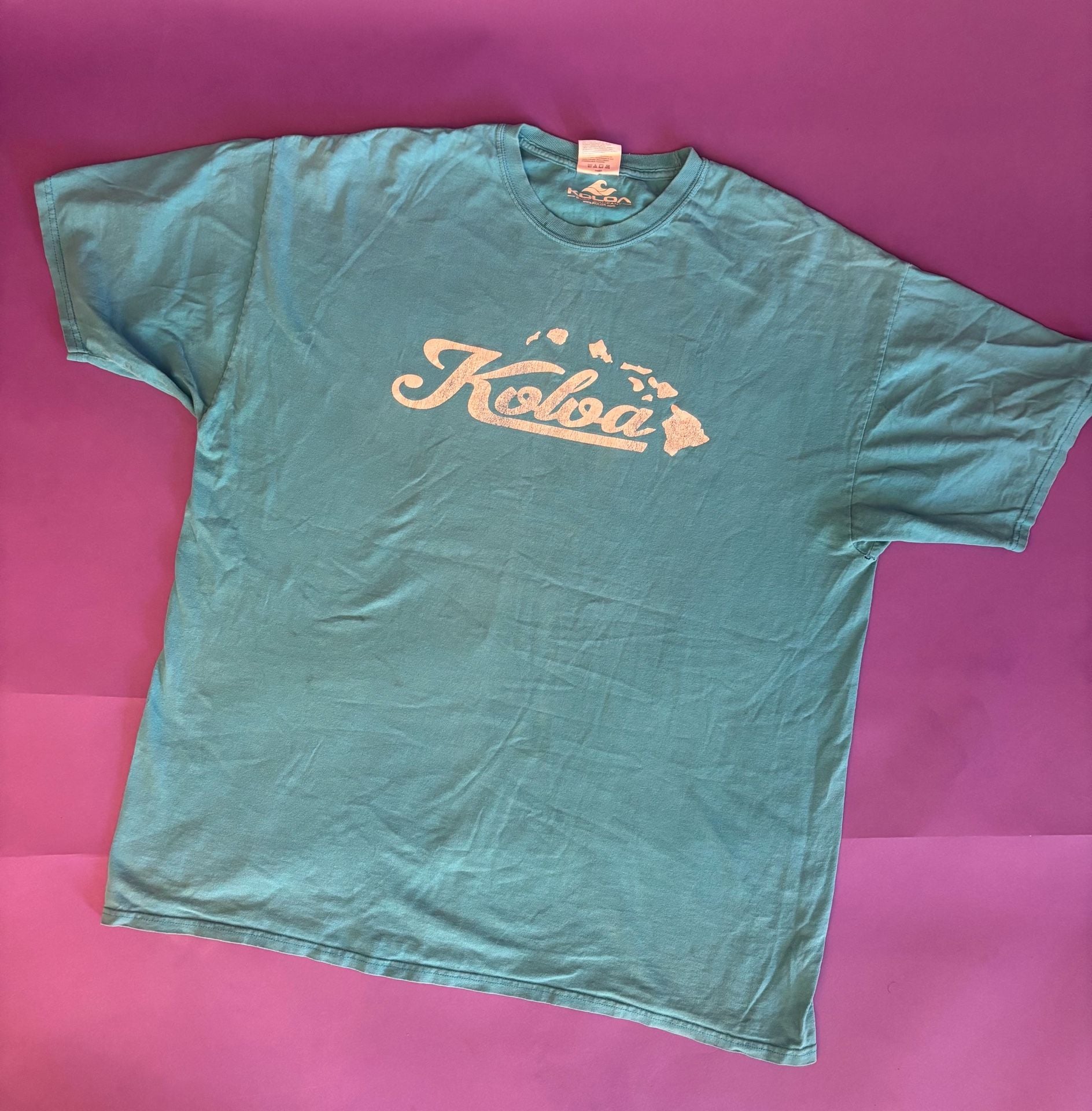 Koloa Surf Company Graphic T-Shirt Size Adult 2XLT Teal 3