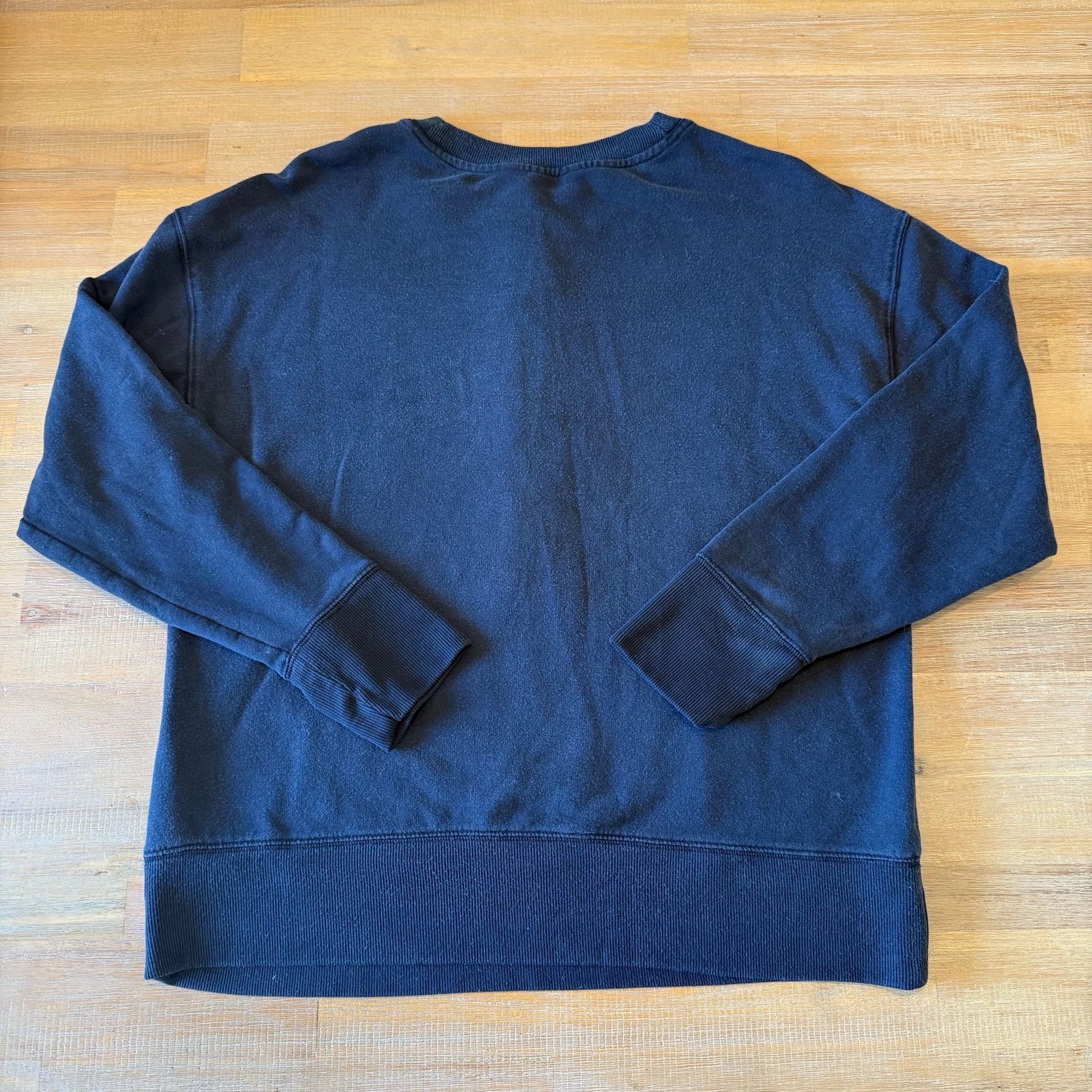 Athleta Coaster Luxe Henley Sweatshirt Black Pullover Sweater Top Small SP 3