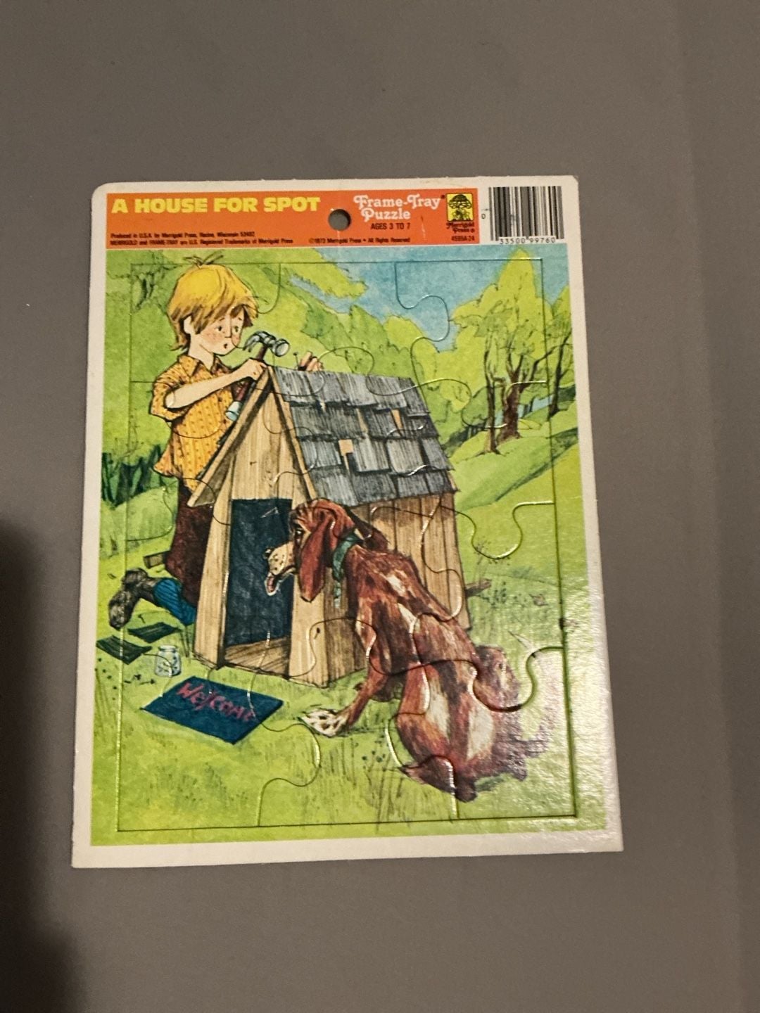 Merrigold Press A House For Spot Vintage 1973 Frame-Tray Puzzle 1
