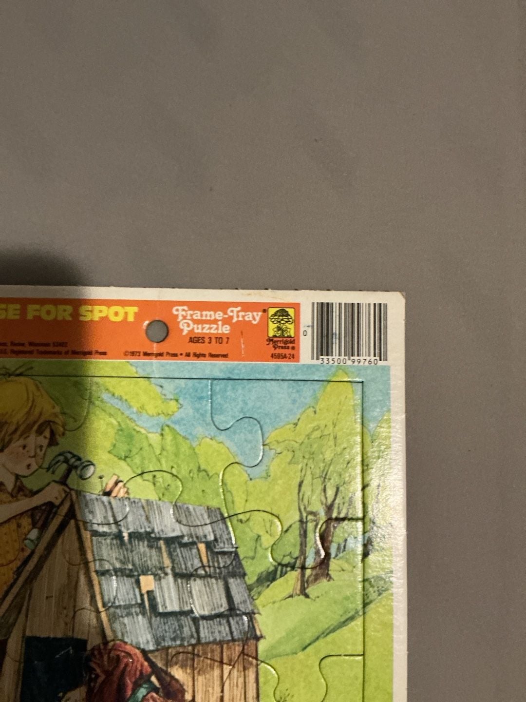 Merrigold Press A House For Spot Vintage 1973 Frame-Tray Puzzle 2