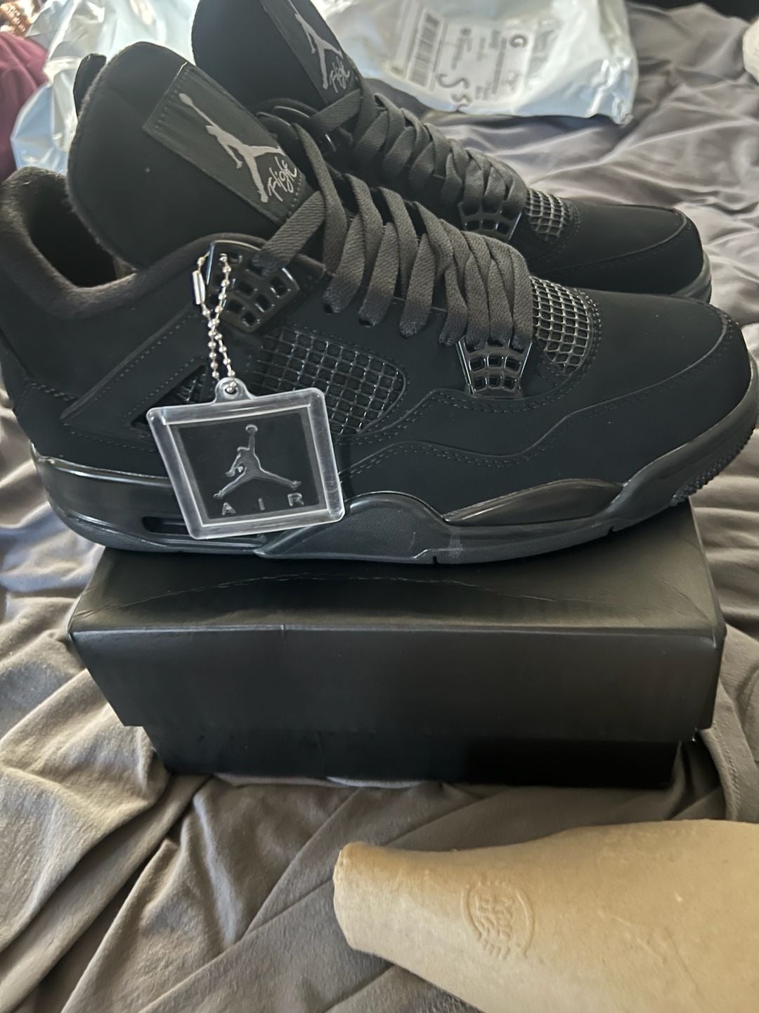 Jordan Air Jordan 4 Retro Black Cat Black Shoes 2