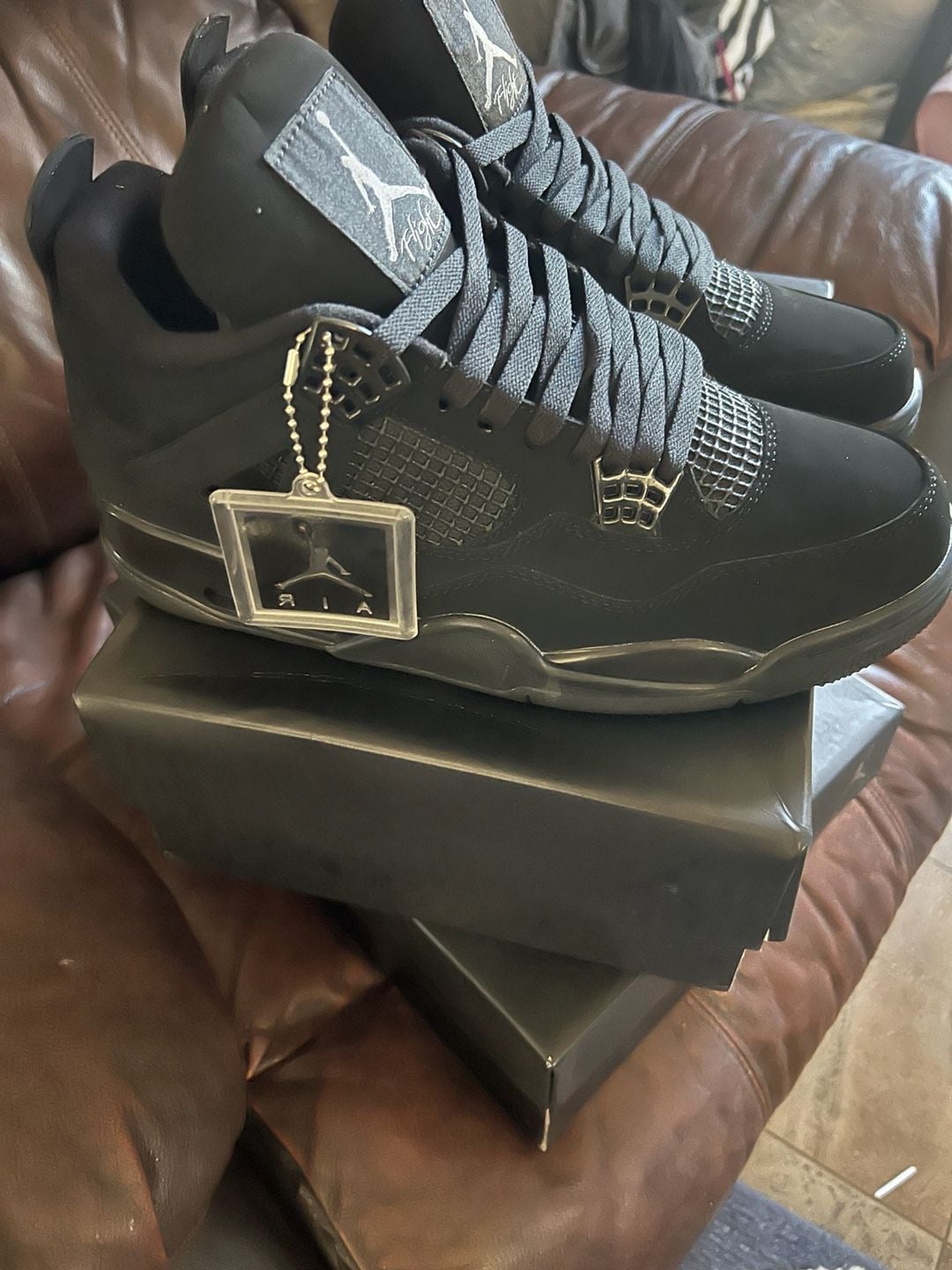 Jordan Air Jordan 4 Retro Black Cat Black Shoes 5