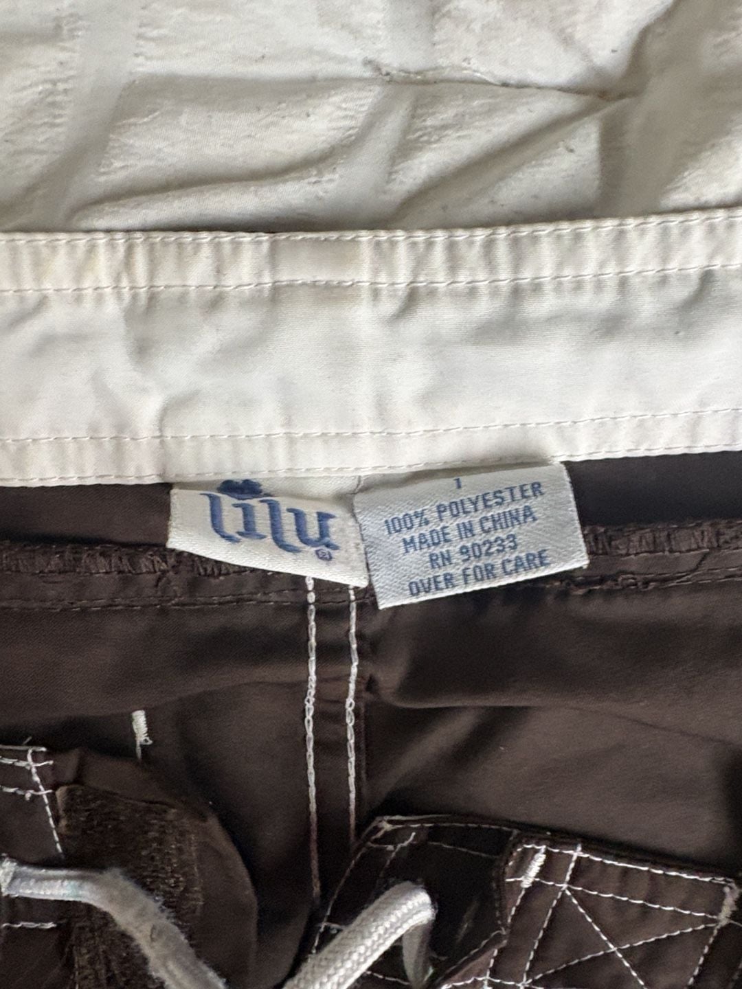 Lilu Board Shorts Size 1 Brown Surf Swim Trunks | Vintage| 2