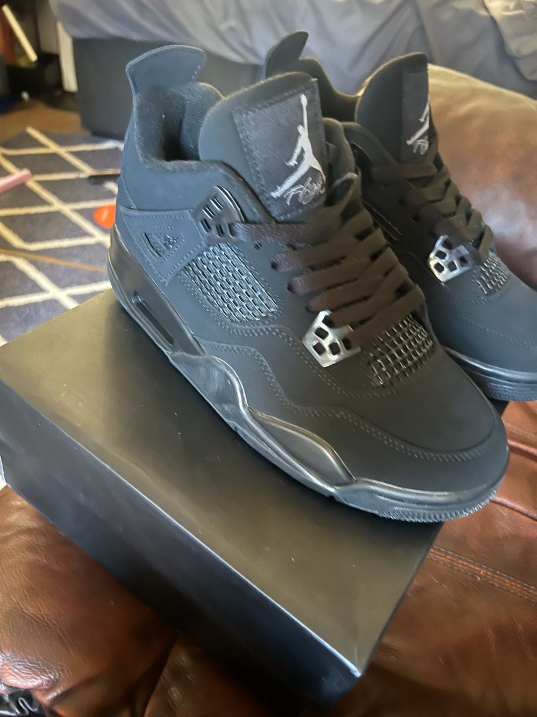Jordan Air Jordan 4 Retro Size 6.5 Black Cat 4