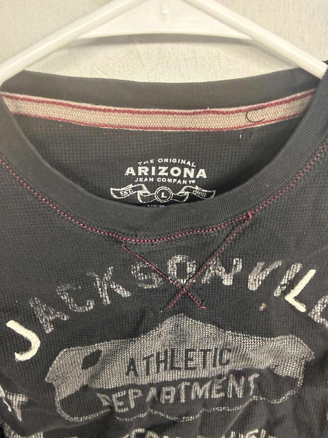 Arizona Jean Company Jacksonville Thermal Shirt Size L Black Long Sleeve 3