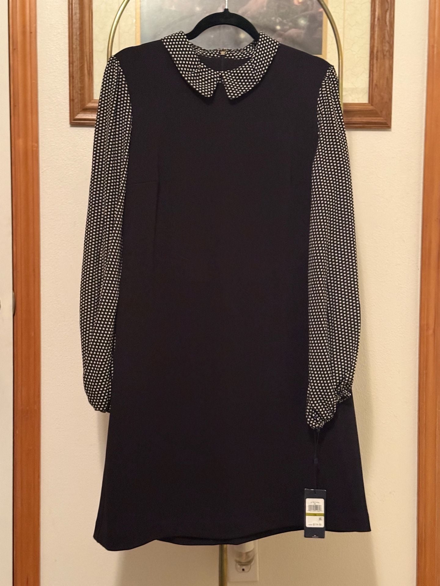 Tommy Hilfiger Polka Dot Long Sleeve Dress Size 14 3