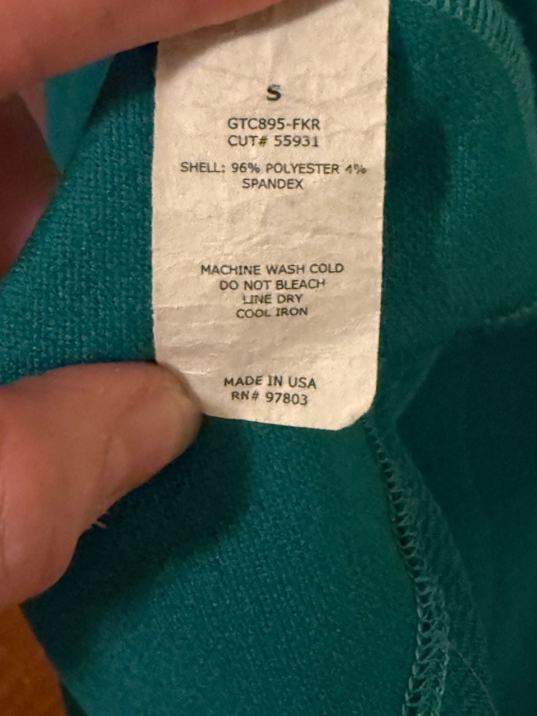 Green Envelope Puff Sleeve Blouse Size S Teal 5