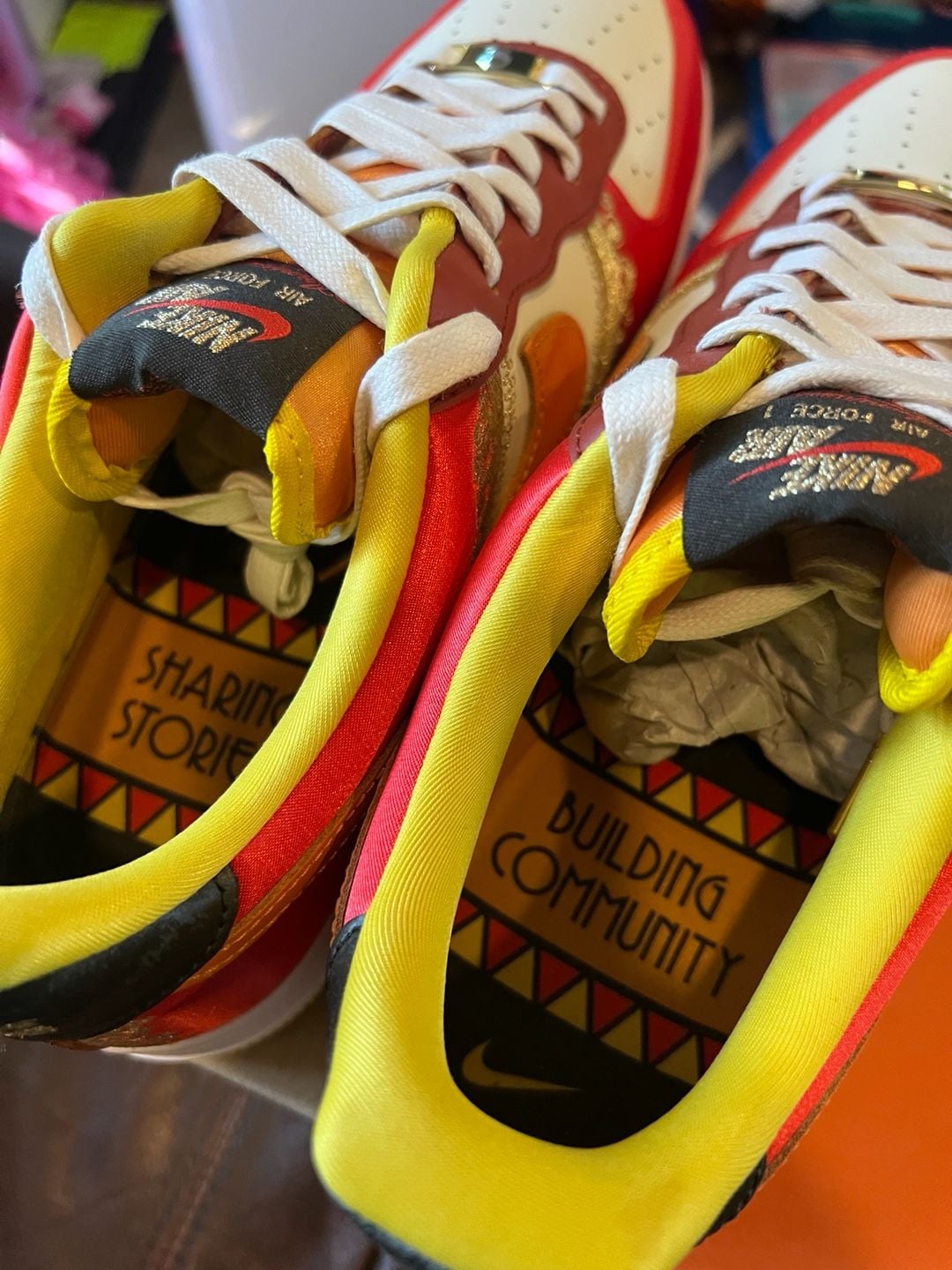 Nike Air Force 1 '07 LV8 Little Accra Habanero Red Coconut Milk 8