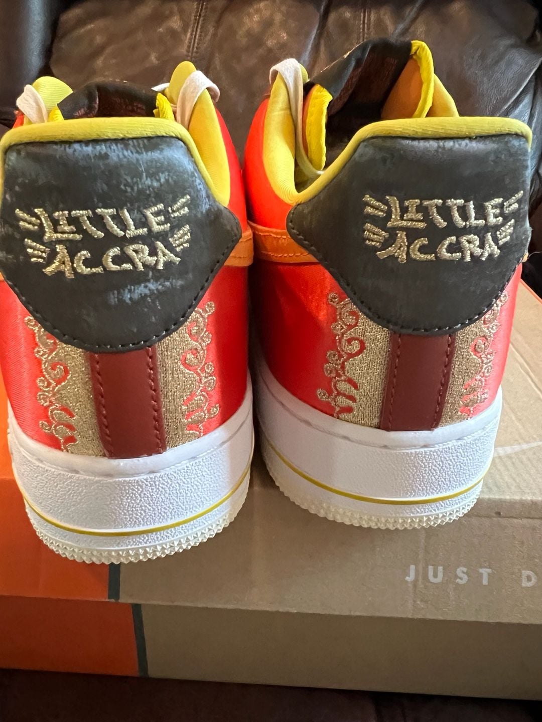 Nike Air Force 1 '07 LV8 Little Accra Habanero Red Coconut Milk 9