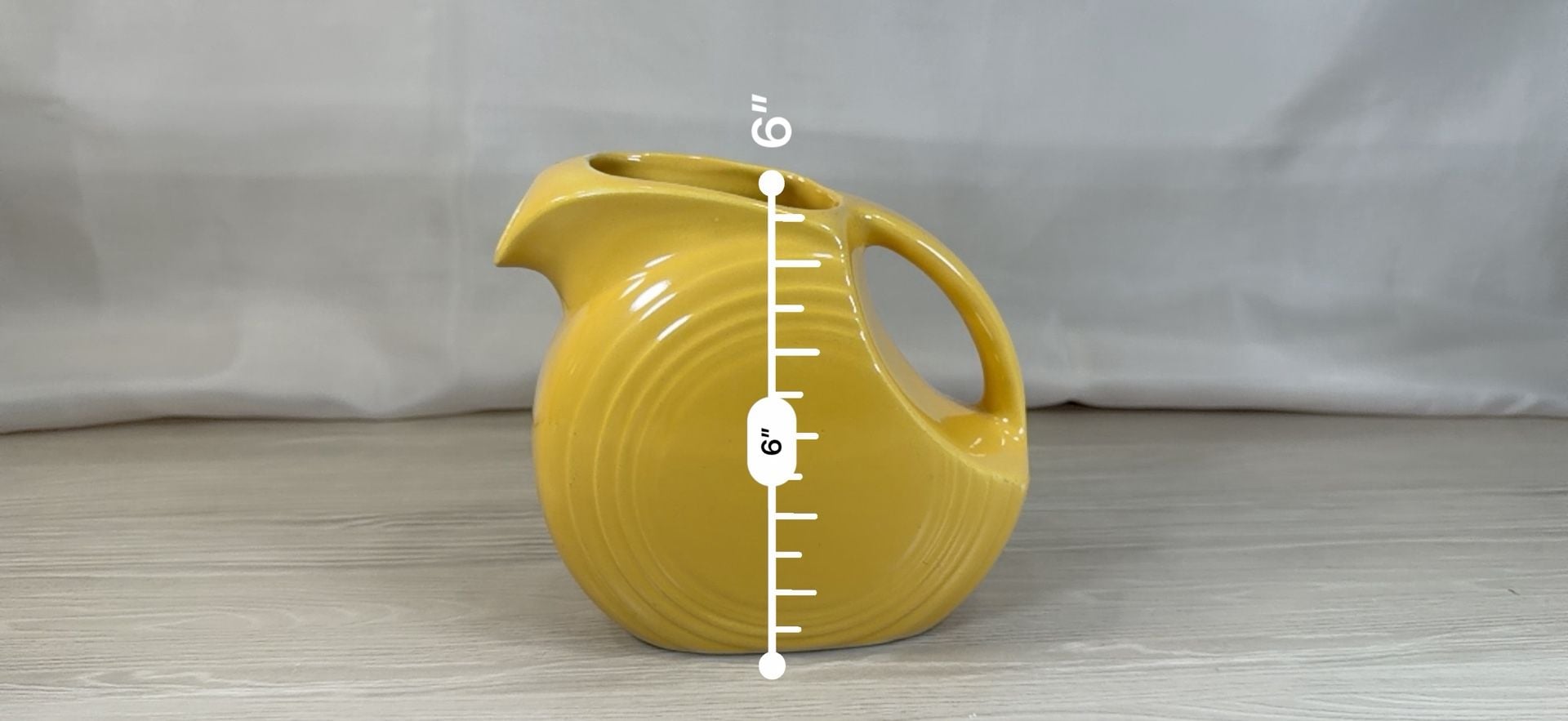 Fiesta Fiestaware Yellow Ice Lip Pitcher 2