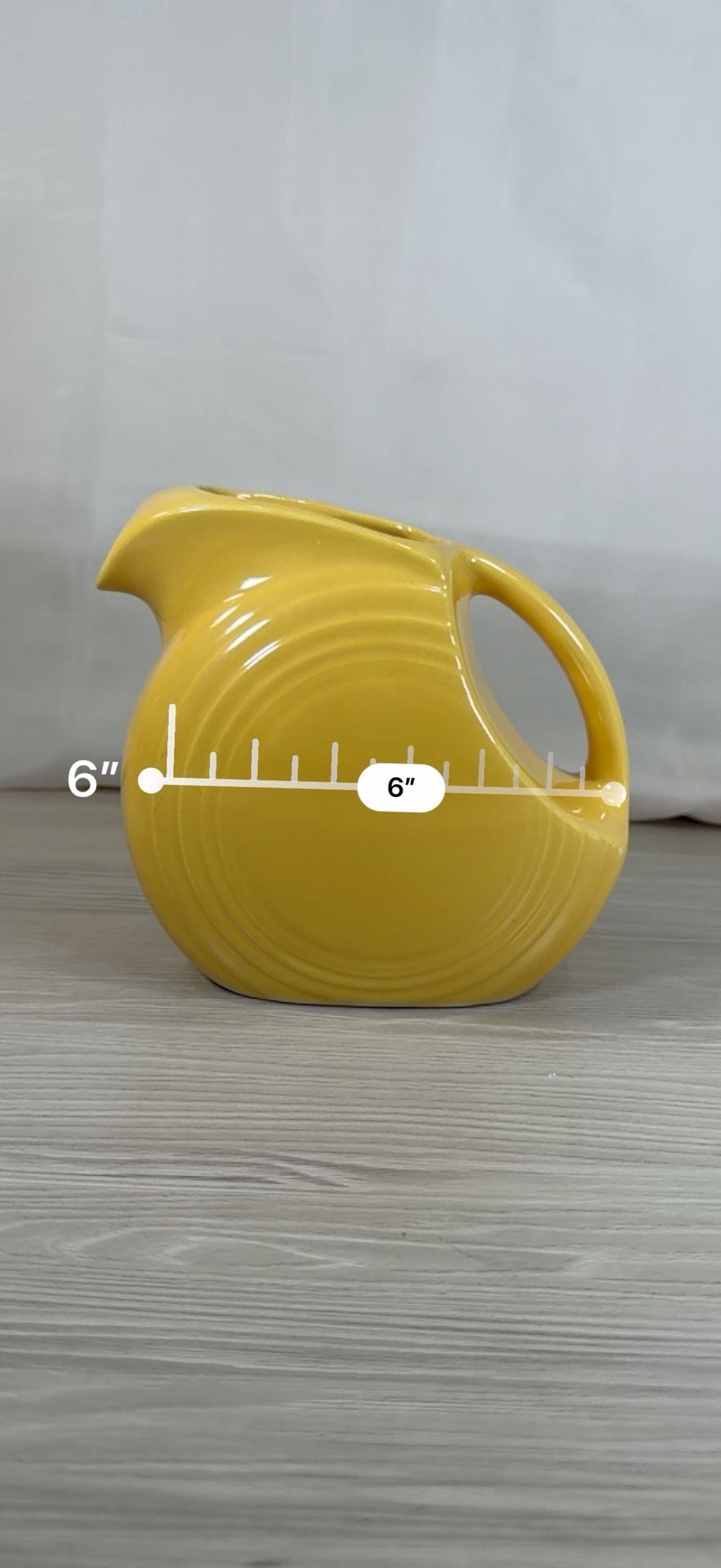 Fiesta Fiestaware Yellow Ice Lip Pitcher 3