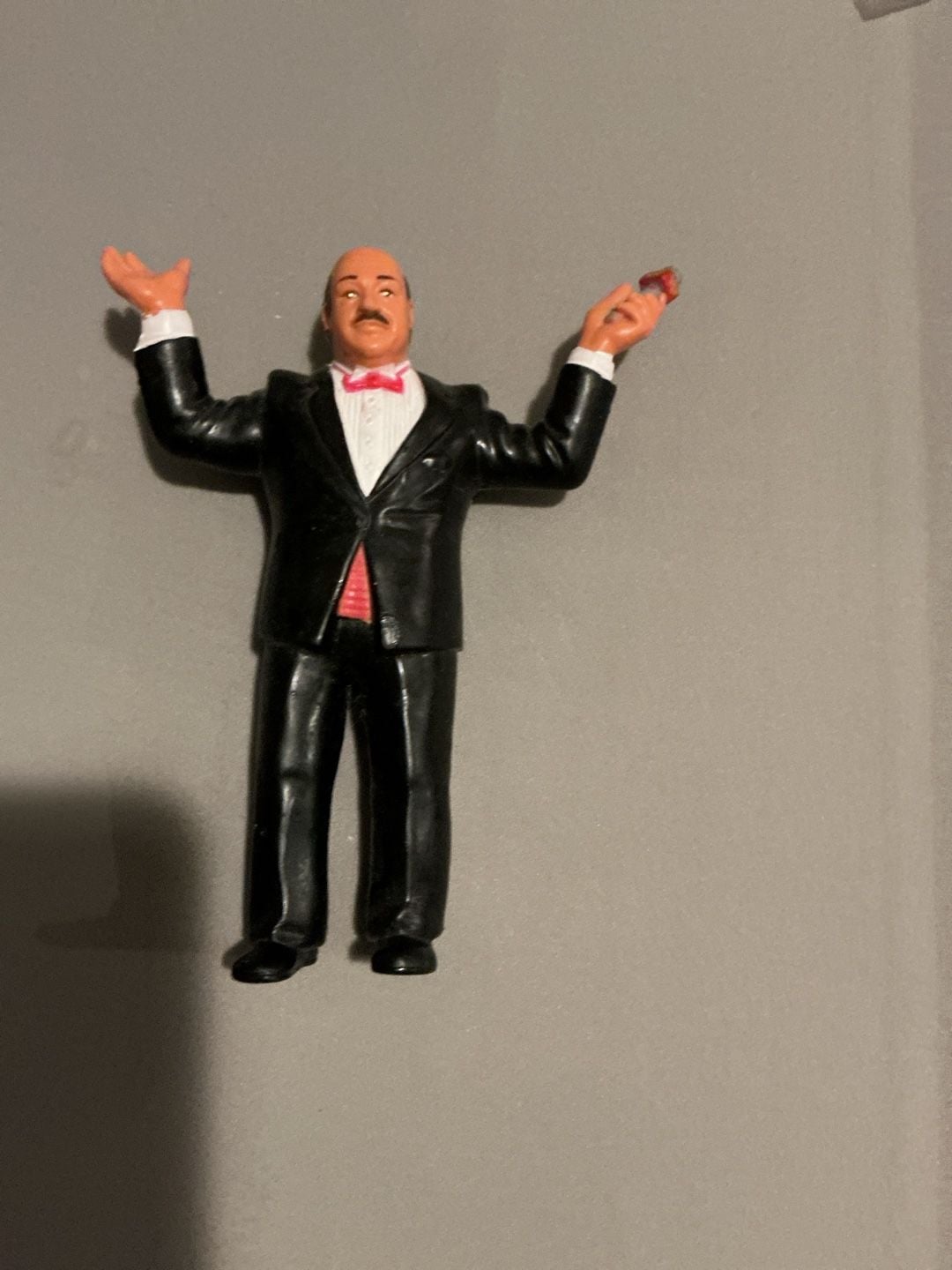 WWF LJN Mean Gene Okerlund Vintage(1986) Titan Sports WWF logo on speaker 1