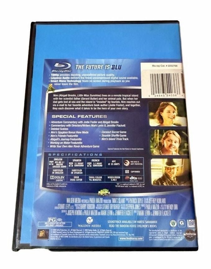 Nim's Island Blu-ray Disc 2008 Widescreen Movie 2
