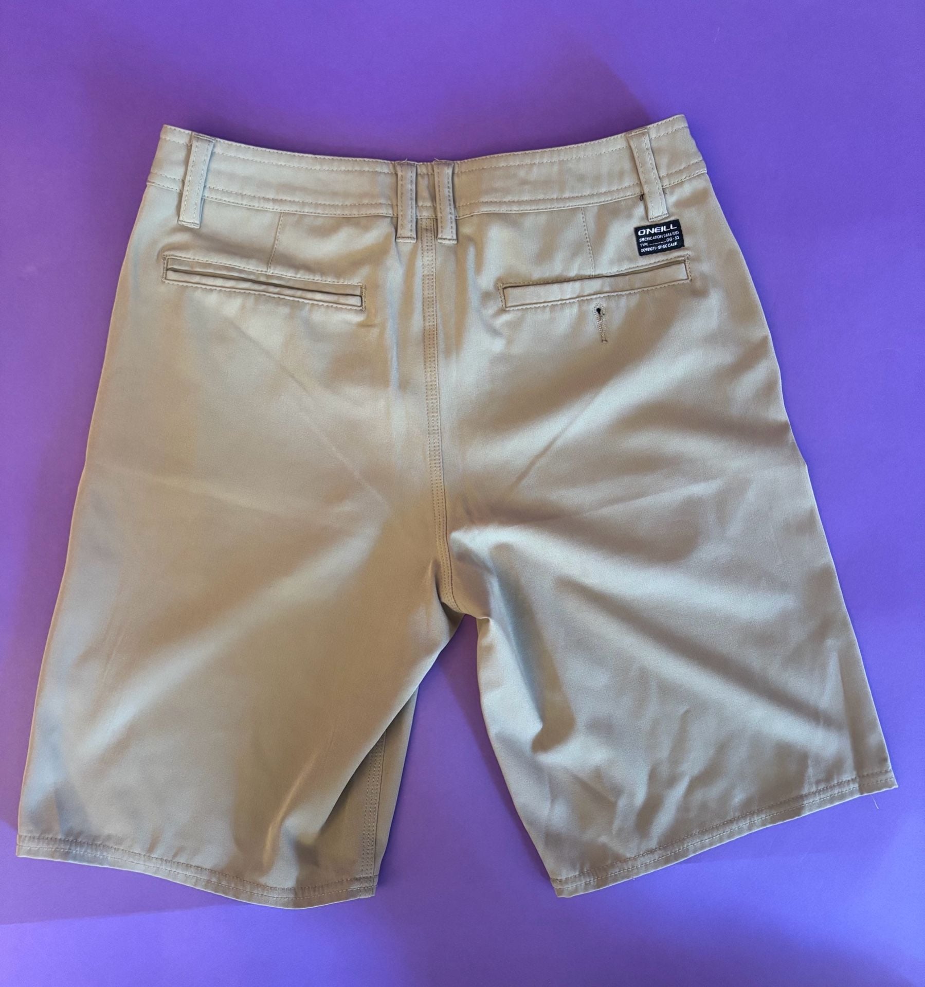 O'Neill Hybrid Shorts Size 27 Khaki Tan Casual Men 6