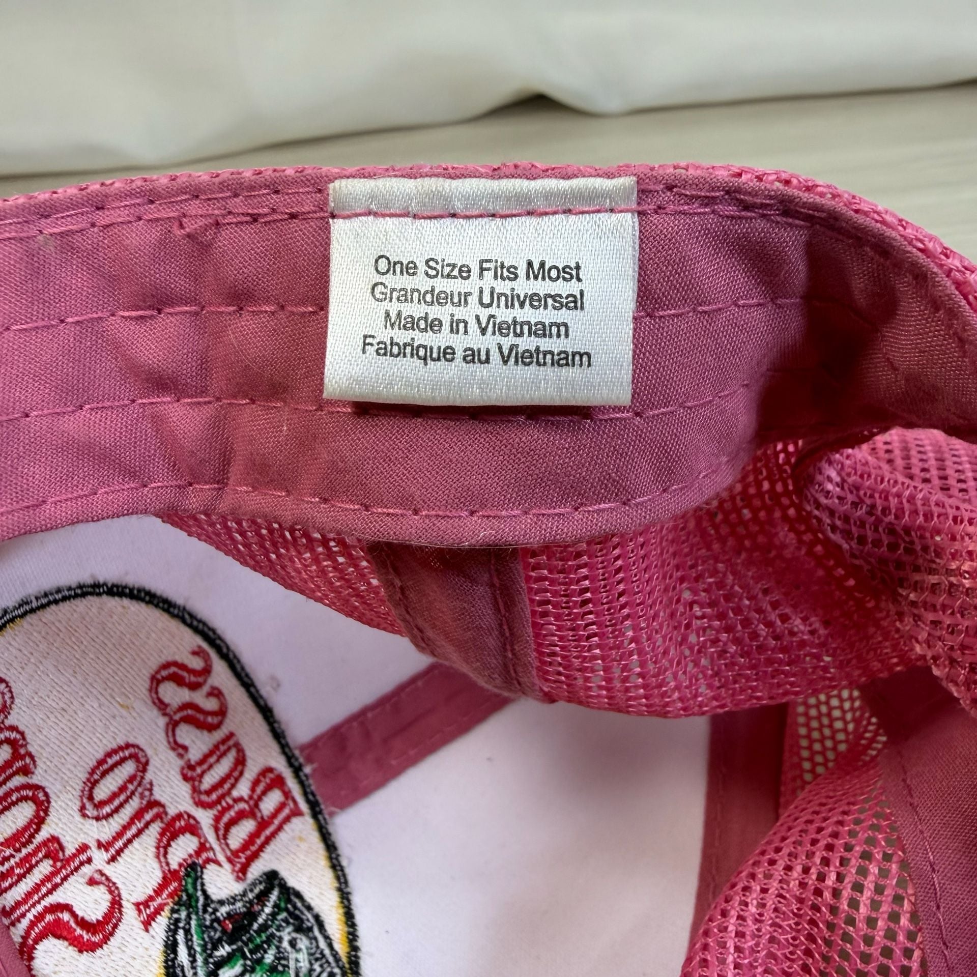 Bass Pro Shops Trucker Hat Pink White Mesh Snapback Cap 8