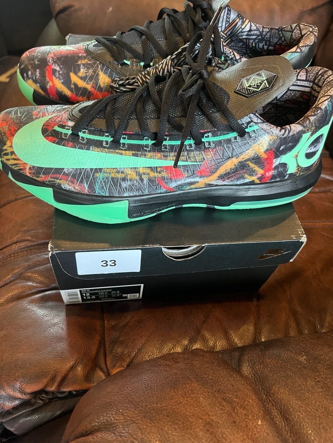 Nike KD 6 Size 12 All-Star Illusion Gumbo 6