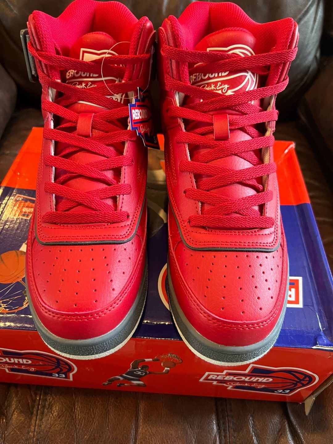 Patrick Ewing Orion Strap Red Basketball Sneakers 7