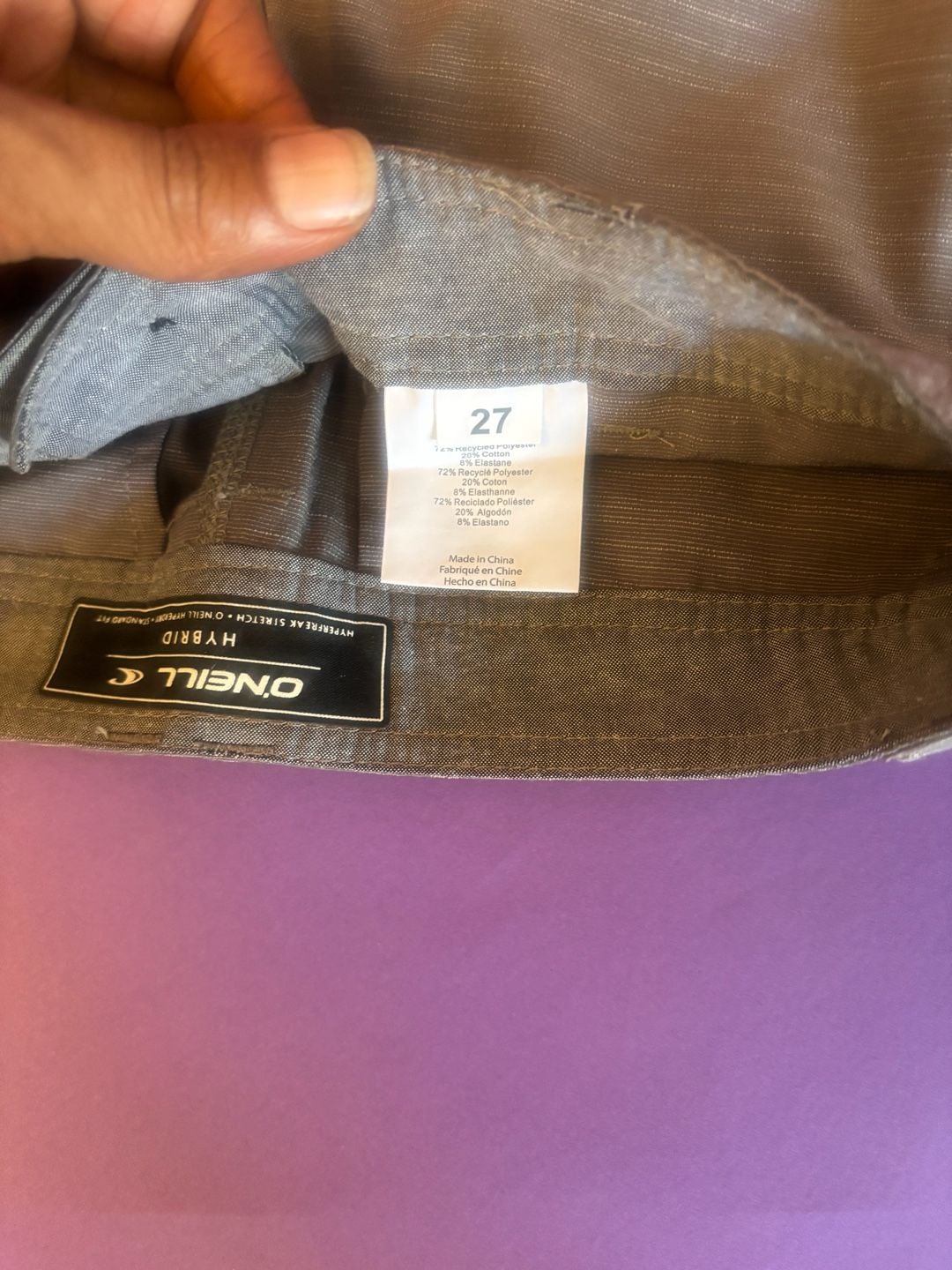 O'Neill Hybrid Shorts Size 27 Gray Hyperfreak Stretch 4
