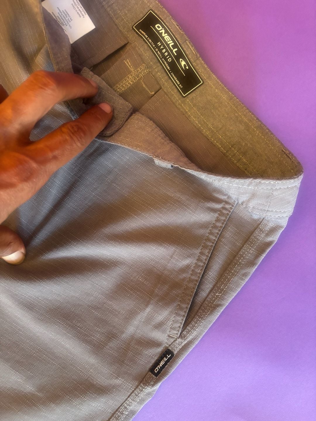 O'Neill Hybrid Shorts Size 27 Gray Hyperfreak Stretch 7